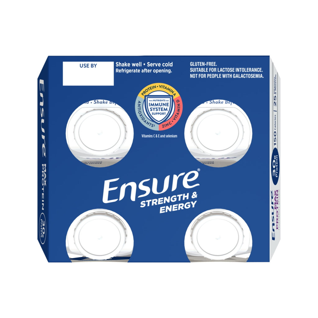 Ensure Max Protein Shake, 30g Protein, Creamy Strawberry, 11 fl oz, 4 Pack