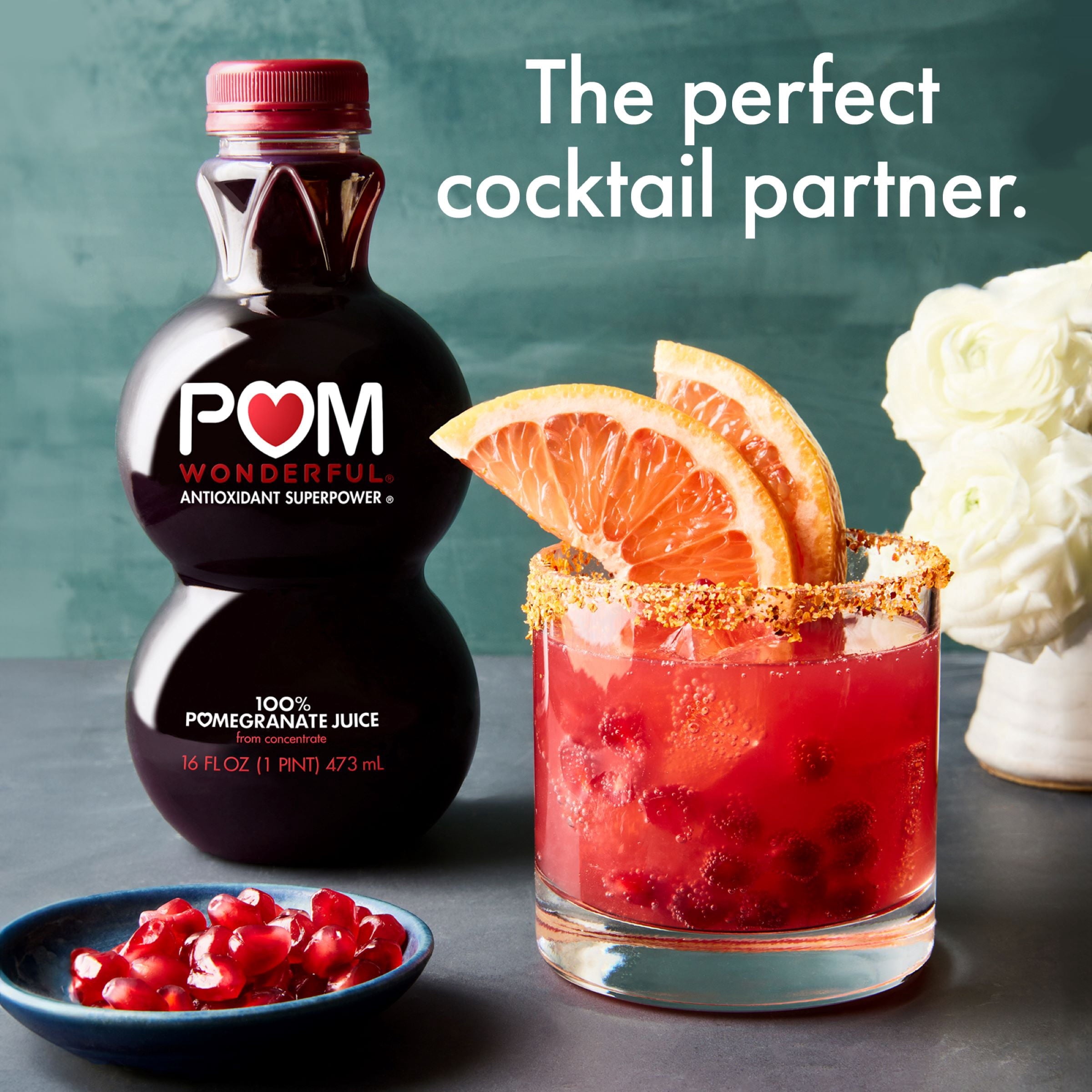 POM Wonderful Antioxidant Superpower 100% Pomegranate Juice, 48 fl oz