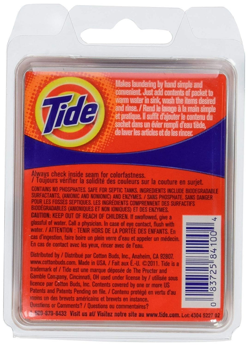 Tide Travel Sink Packets - 4 Packs of (3)