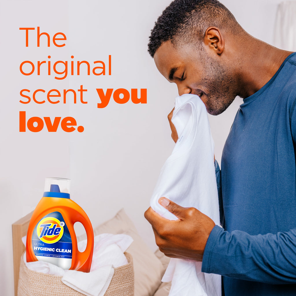 Tide Ultra Hygienic Clean Liquid Laundry Detergent, Original Scent, 132 fl oz, 94 Loads