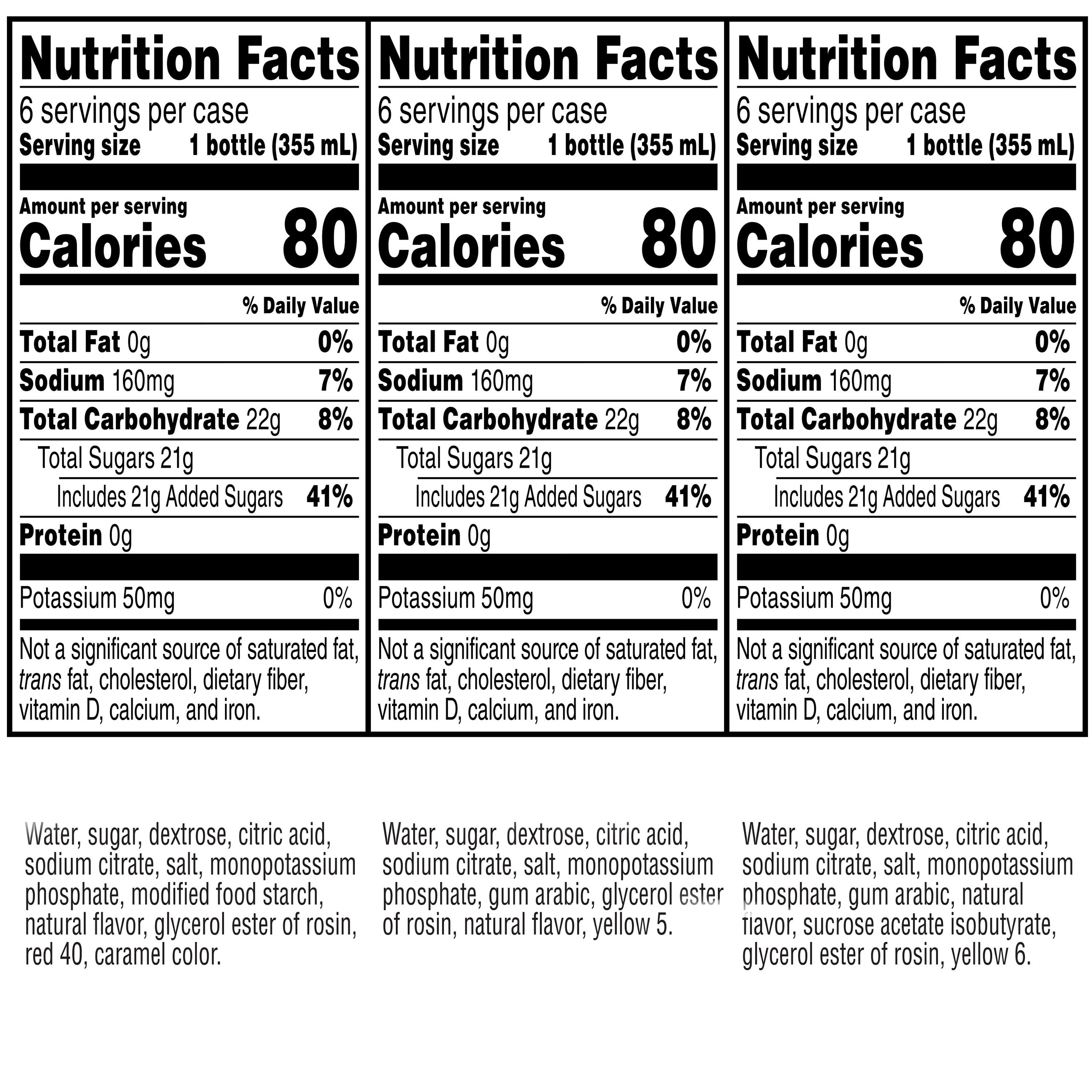 Gatorade Sports Drink, Fruit Punch/Glacier Cherry/Cool Blue Variety Pack, 12 fl oz, 18 Count Bottles