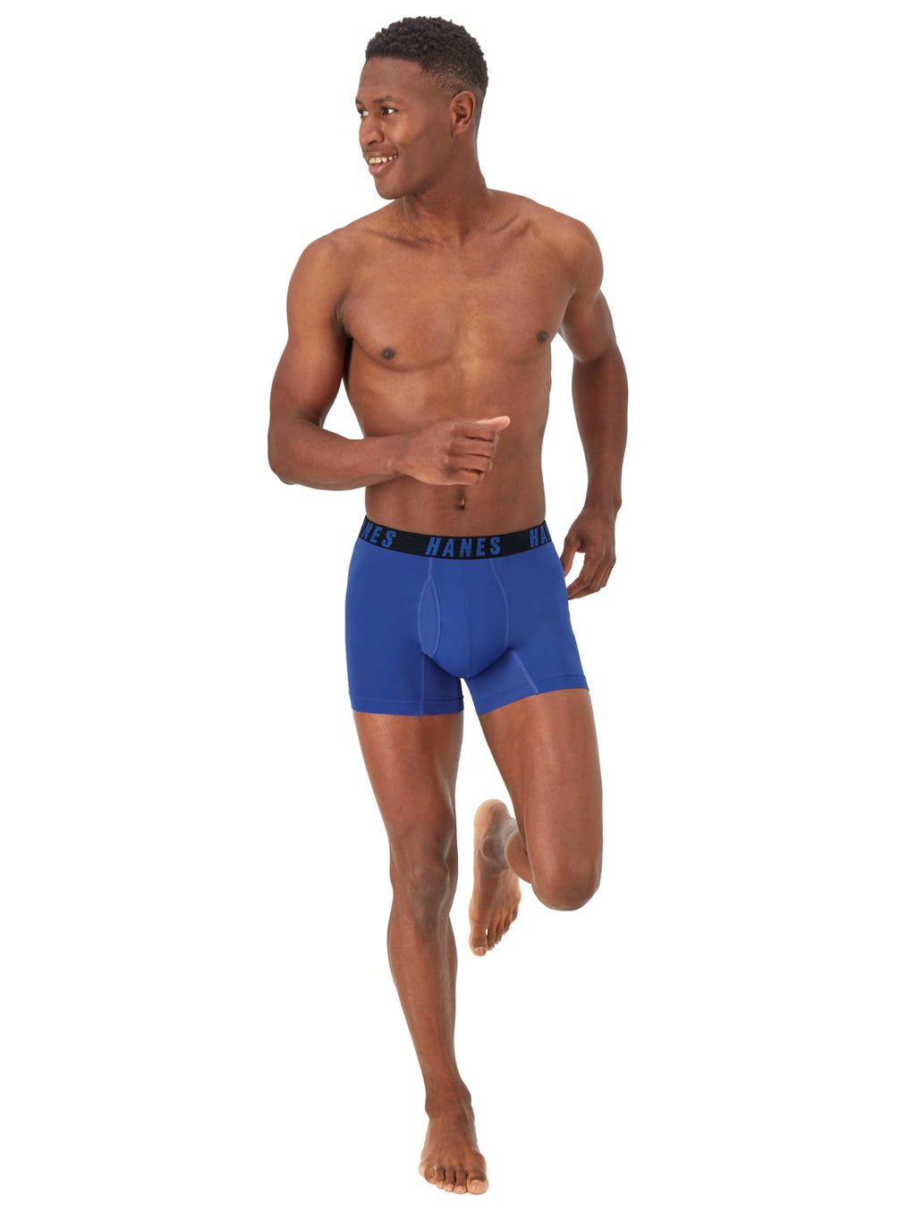Hanes Moves Men's Anti-Chafe Trunk Underwear, X-Temp, 3-Pack, 4" Inseam