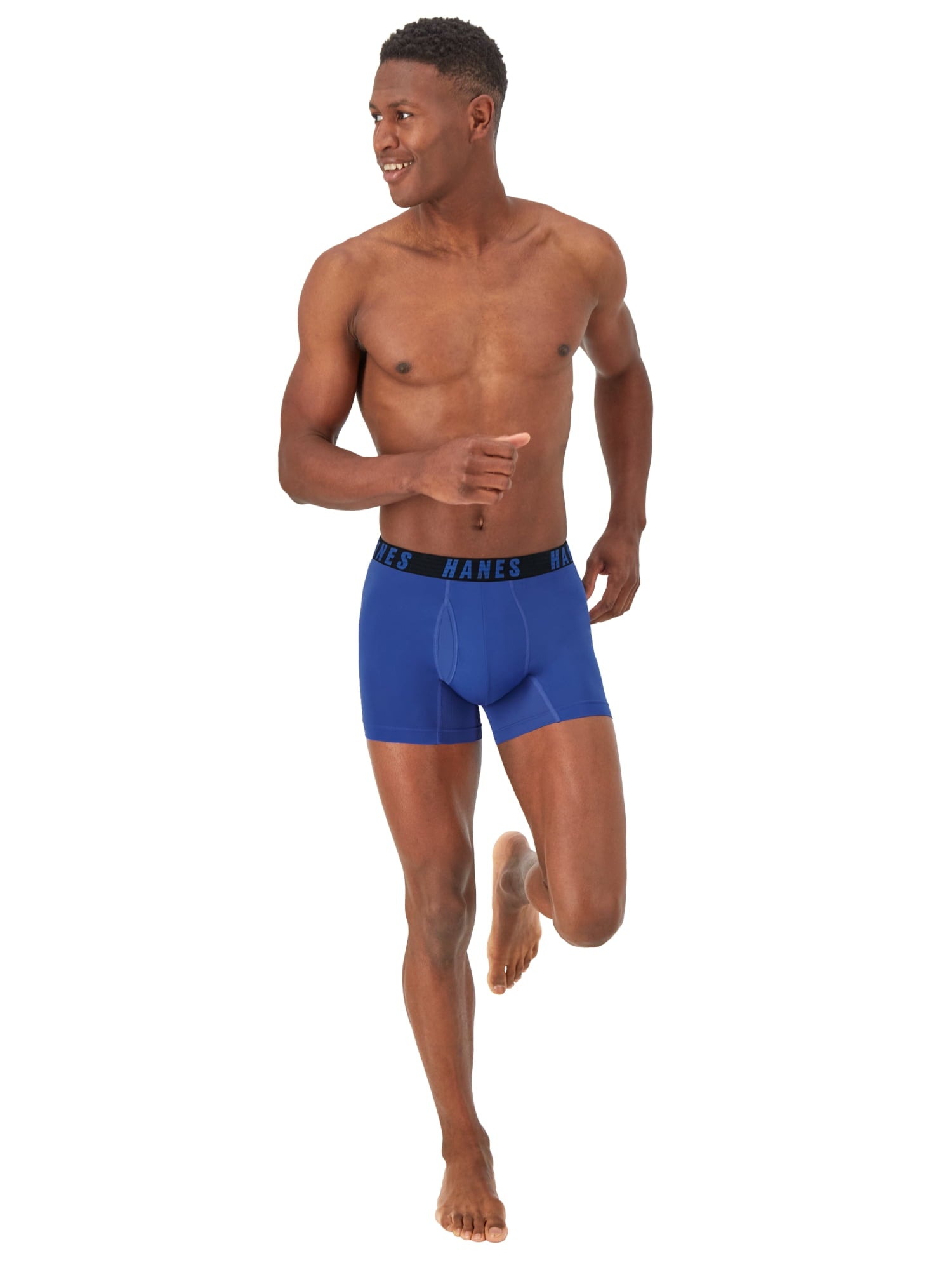Hanes Moves Men's Anti-Chafe Trunk Underwear, X-Temp, 3-Pack, 4" Inseam
