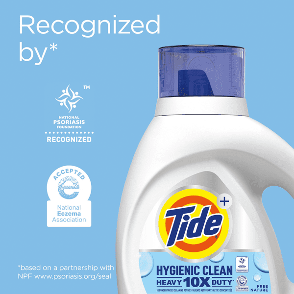 Tide Hygienic Clean Heavy Duty 10X Free Liquid Laundry Detergent 59 Loads