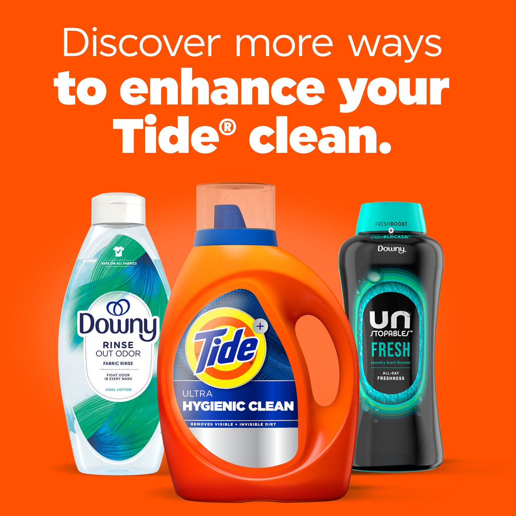 Tide Ultra Hygienic Clean Liquid Laundry Detergent, Original Scent, 63 fl oz, 44 Loads