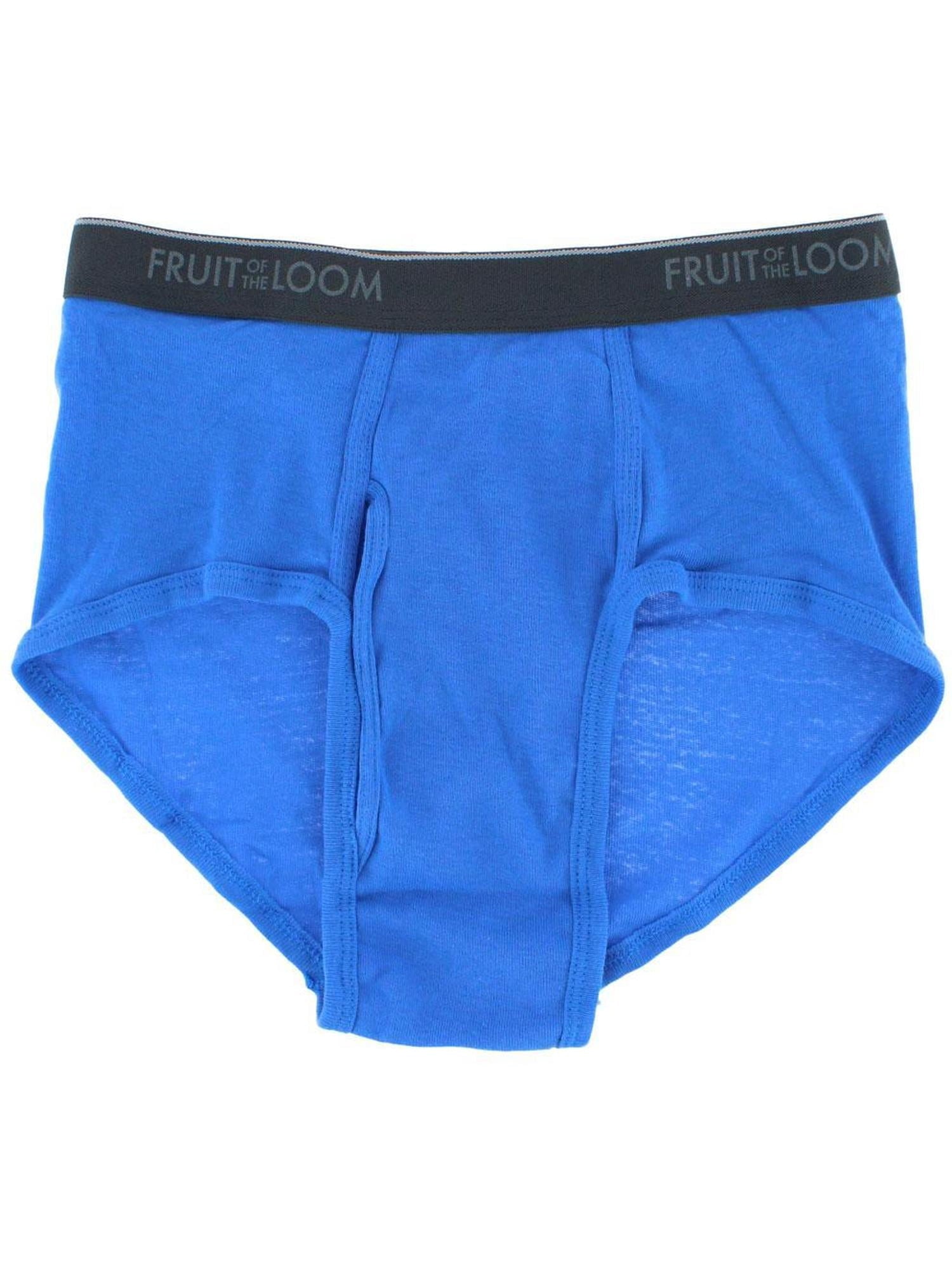 Fruit of the Loom Men's Cotton Briefs, Moisture-Wicking, Mid-Rise Fashion Brief Underwear, 6-Pack, S-5XB