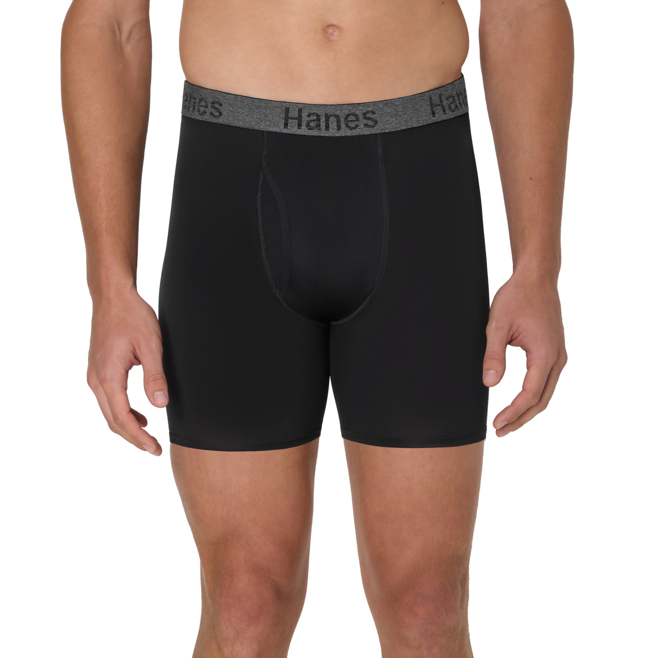 Underwear Performance Boxer Briefs, 3-Pack, Stay Dry Pouch Underwear for Men, Stretch