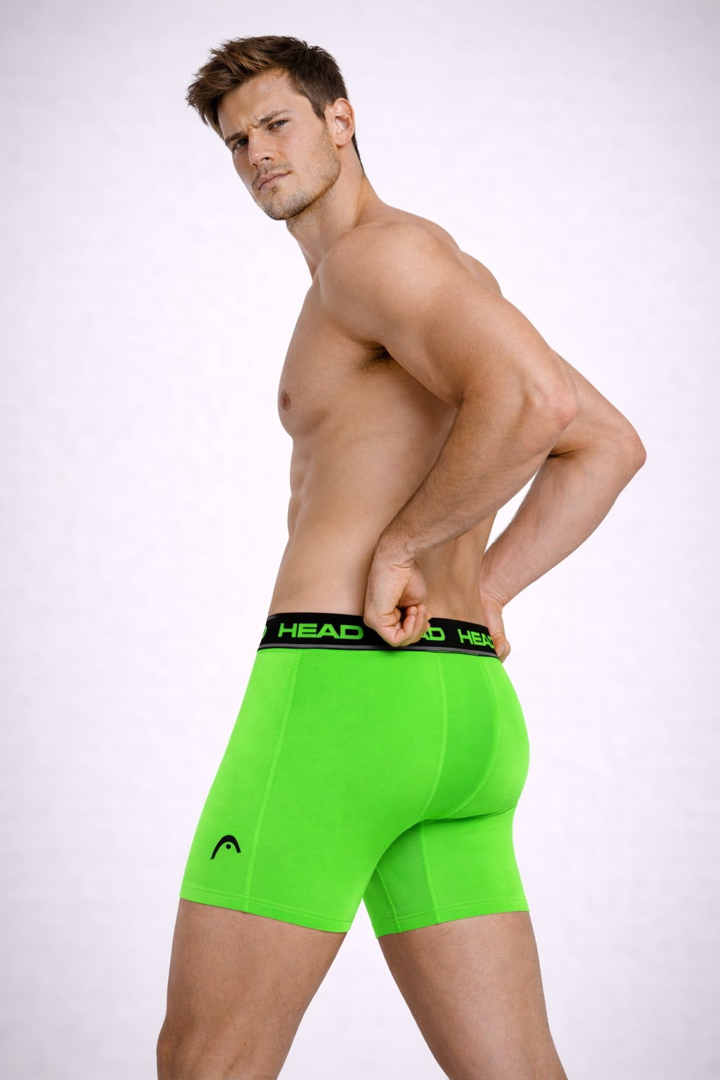 Men’s HEAD Performance Underwear Boxer Briefs in Hi-Viz Colors, 6-Pack (Sizes S–XL)