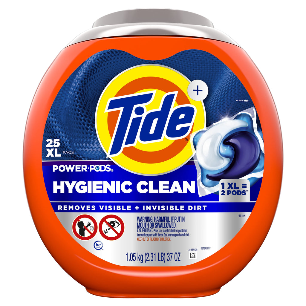 Tide Hygienic Clean Power PODS Laundry Detergent Pacs, Original Scent, 57 Count