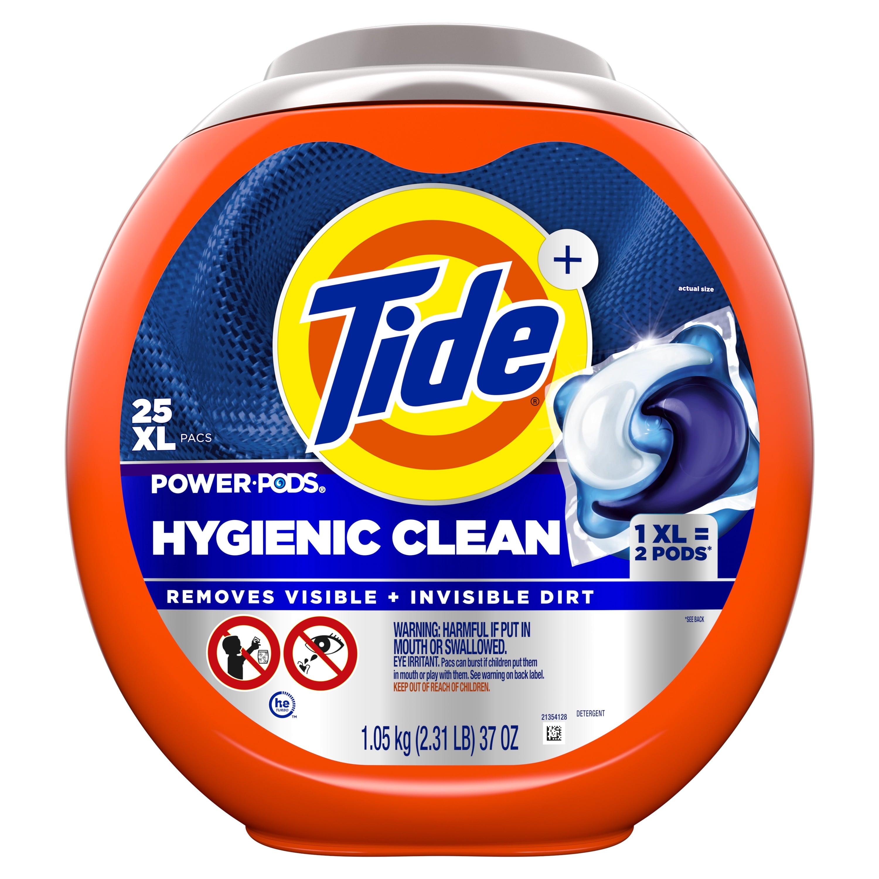 Tide Hygienic Clean Power PODS Laundry Detergent Pacs, Original Scent, 57 Count