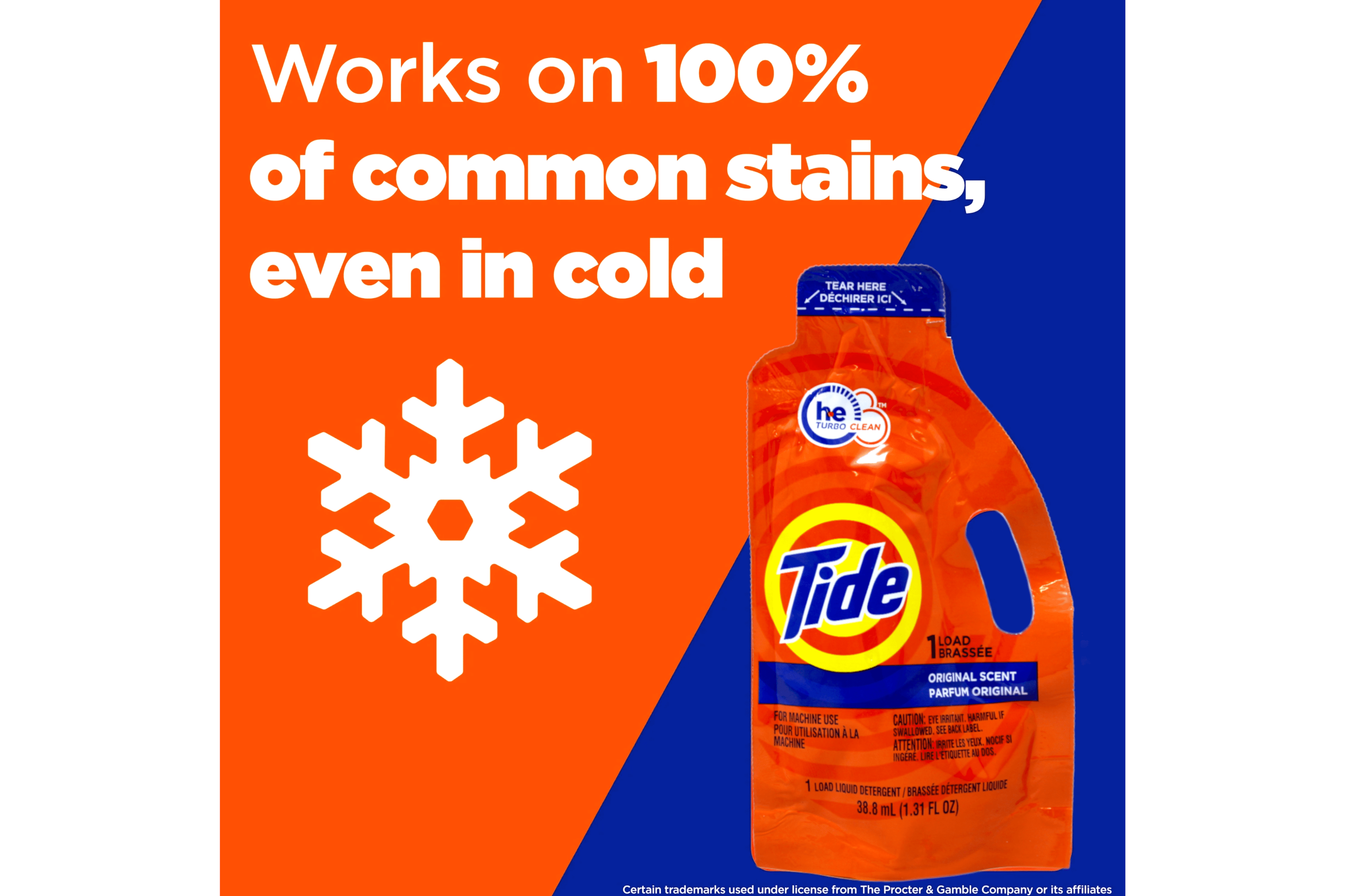 Tide Ultra Concentrated Laundry Detergent and Washing Soap, Travel Size, 1.31 fl oz