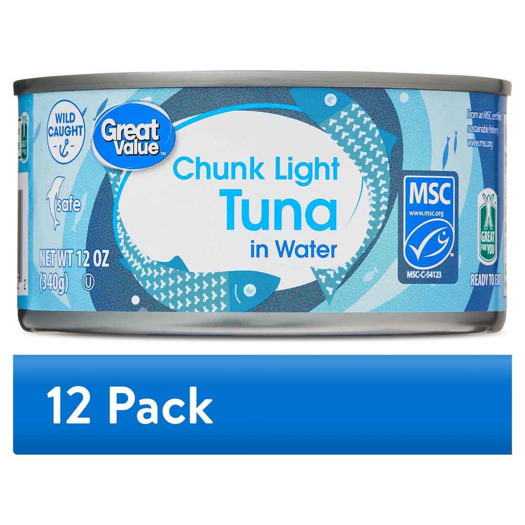 Great Value Chunk Light Tuna in Water, 12 oz