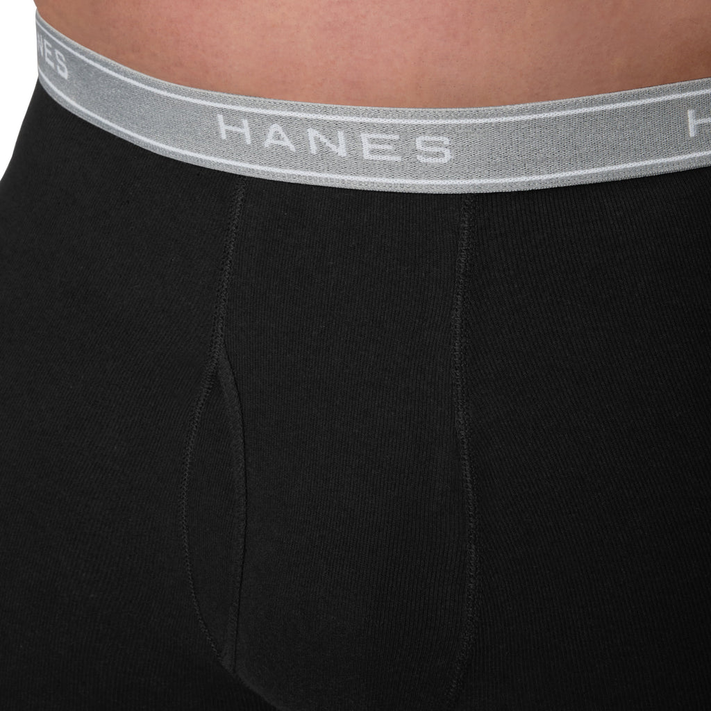 Hanes Mens Hanes Big Man Men's Cotton Boxer Brief Underwear Pack, 3-Pack, Big & Tall Sizes