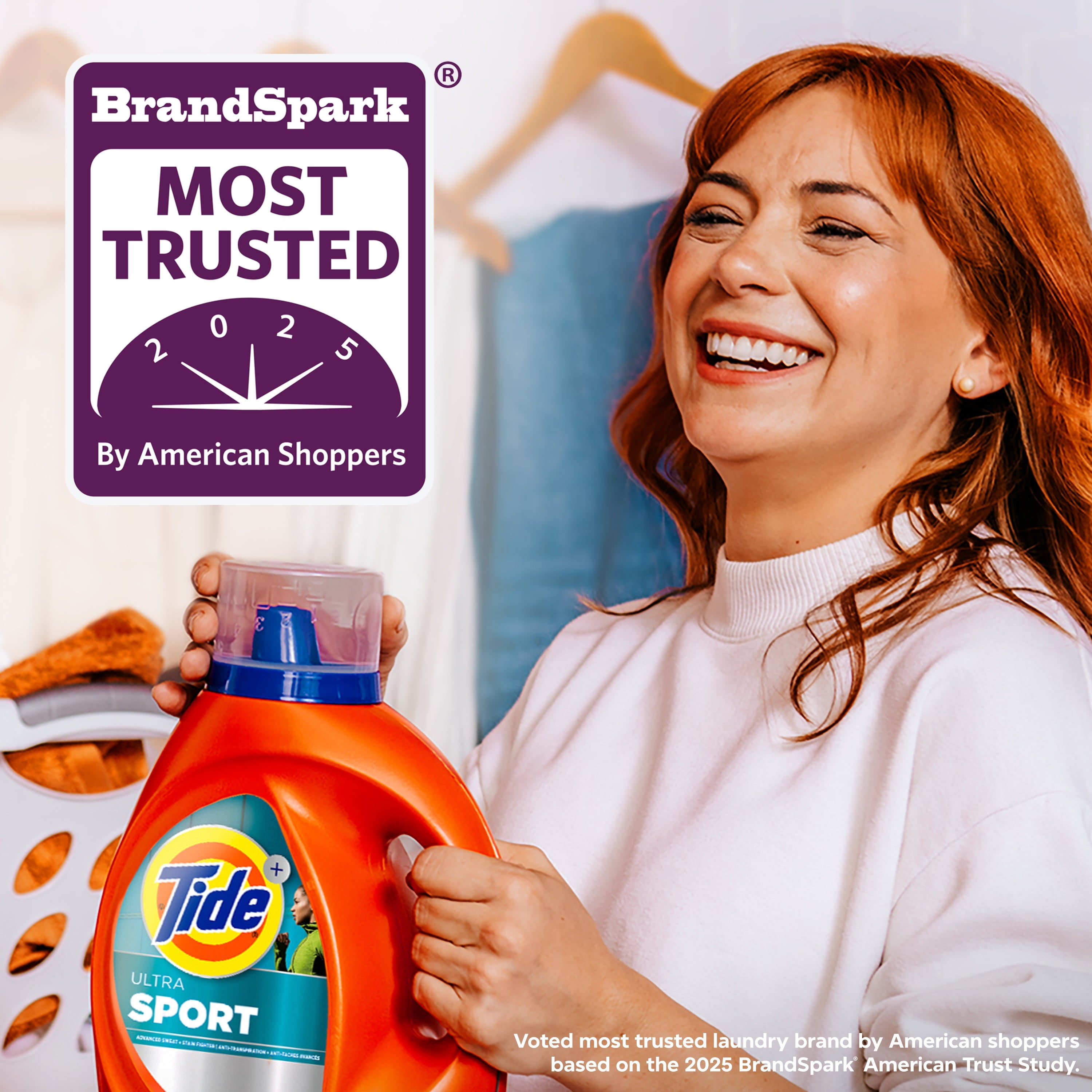 Tide Ultra Sport Liquid Laundry Detergent, Advanced Sweat and Stain Fighter, 117 fl oz, 83 Loads