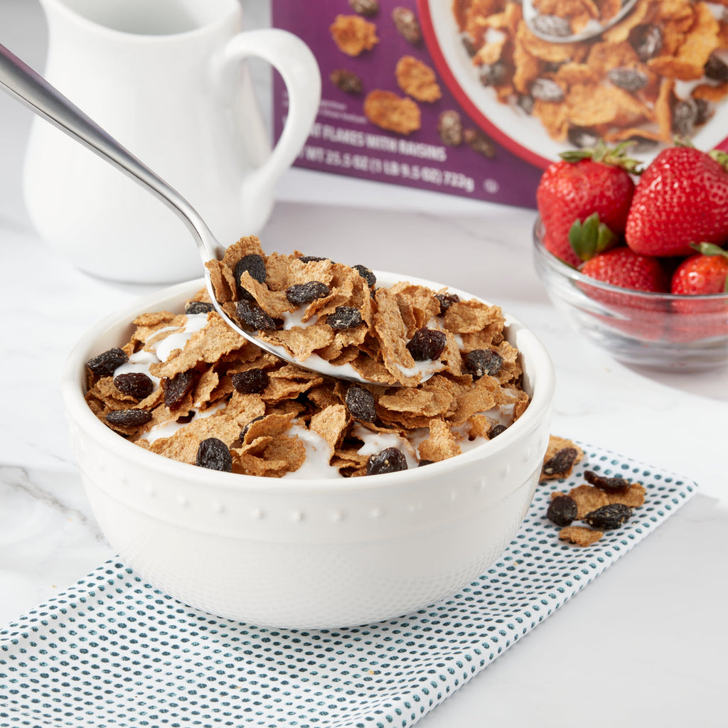 Great Value Extra Raisin Bran, Wheat Flakes Cereal, 25.5 oz