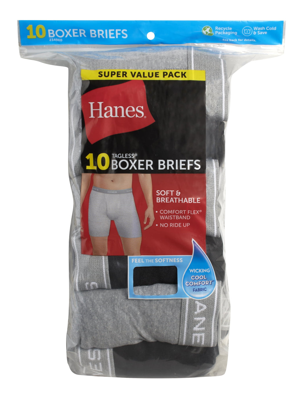 Hanes Men's Value Pack Assorted Boxer Briefs