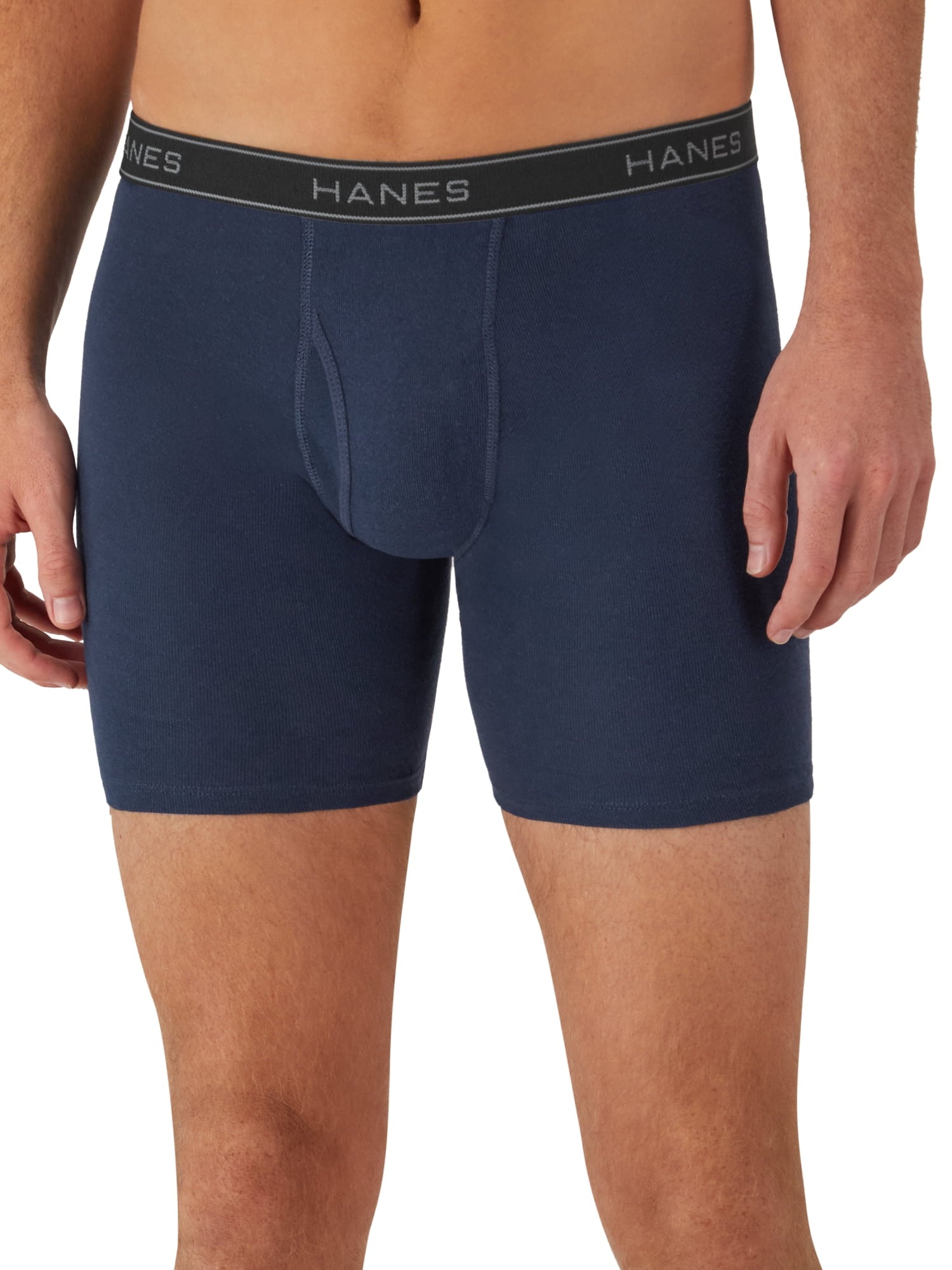 Underwear Boxer Briefs Pack, Cool & Breathable Cotton Underwear for Men, No-Ride-Up, Moisture Wicking, 6 Pack