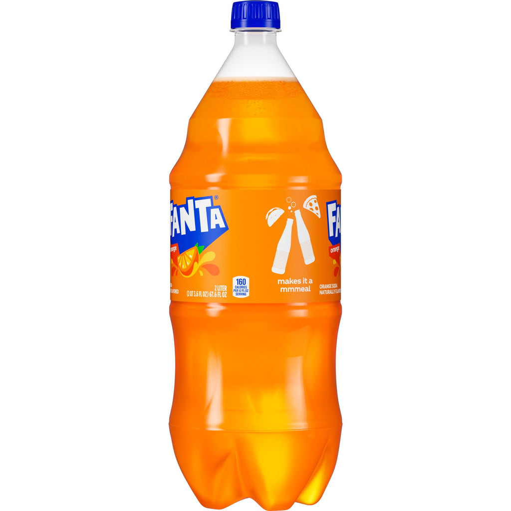 Fanta Orange Soda Pop Bottle, 2 Liter