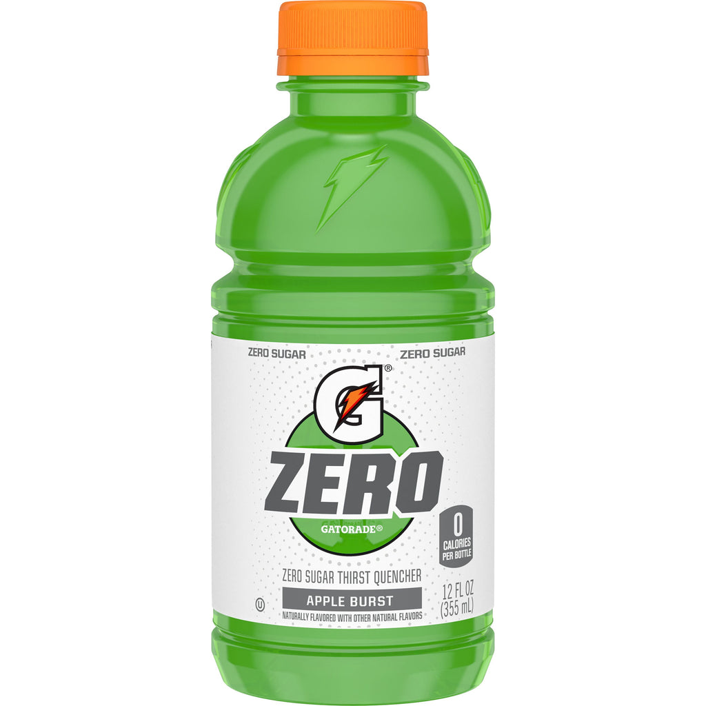 Gatorade Zero Sugar Thirst Quencher Lemon Lime Sports Drinks, 12 fl oz, 12 Count Bottles