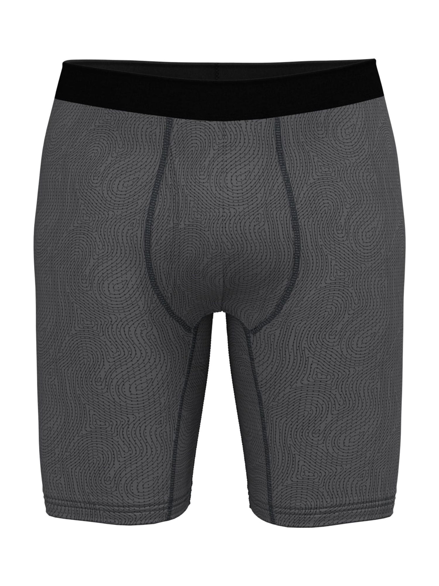 Athletic Works Men's Ultra Lite Mesh Long Leg Boxer Brief, 6-Pack, Sizes S-3XL