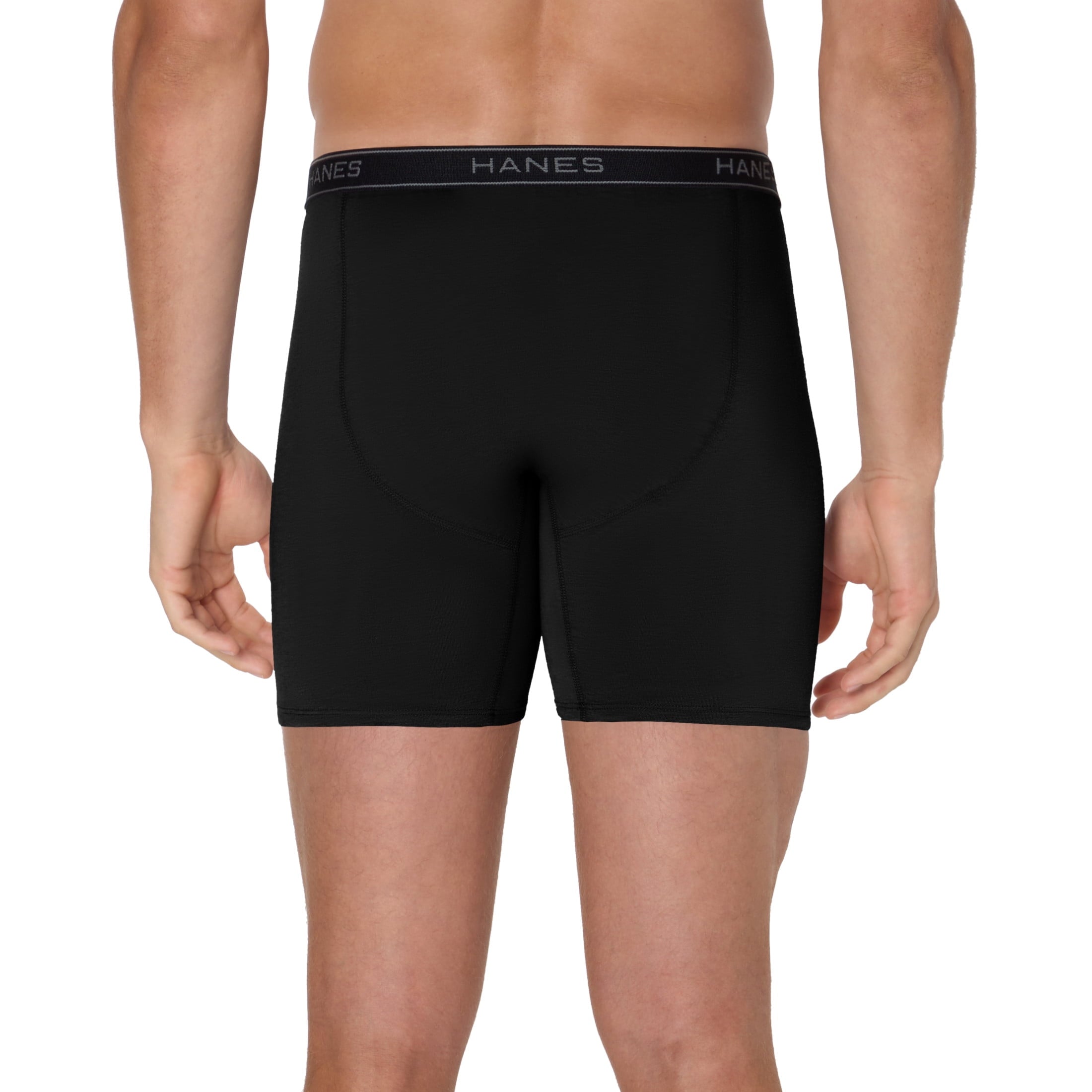 Hanes Mens Underwear Boxer Briefs, 3-Pack, Value Stretchy Boxer Brief Underwear for Men