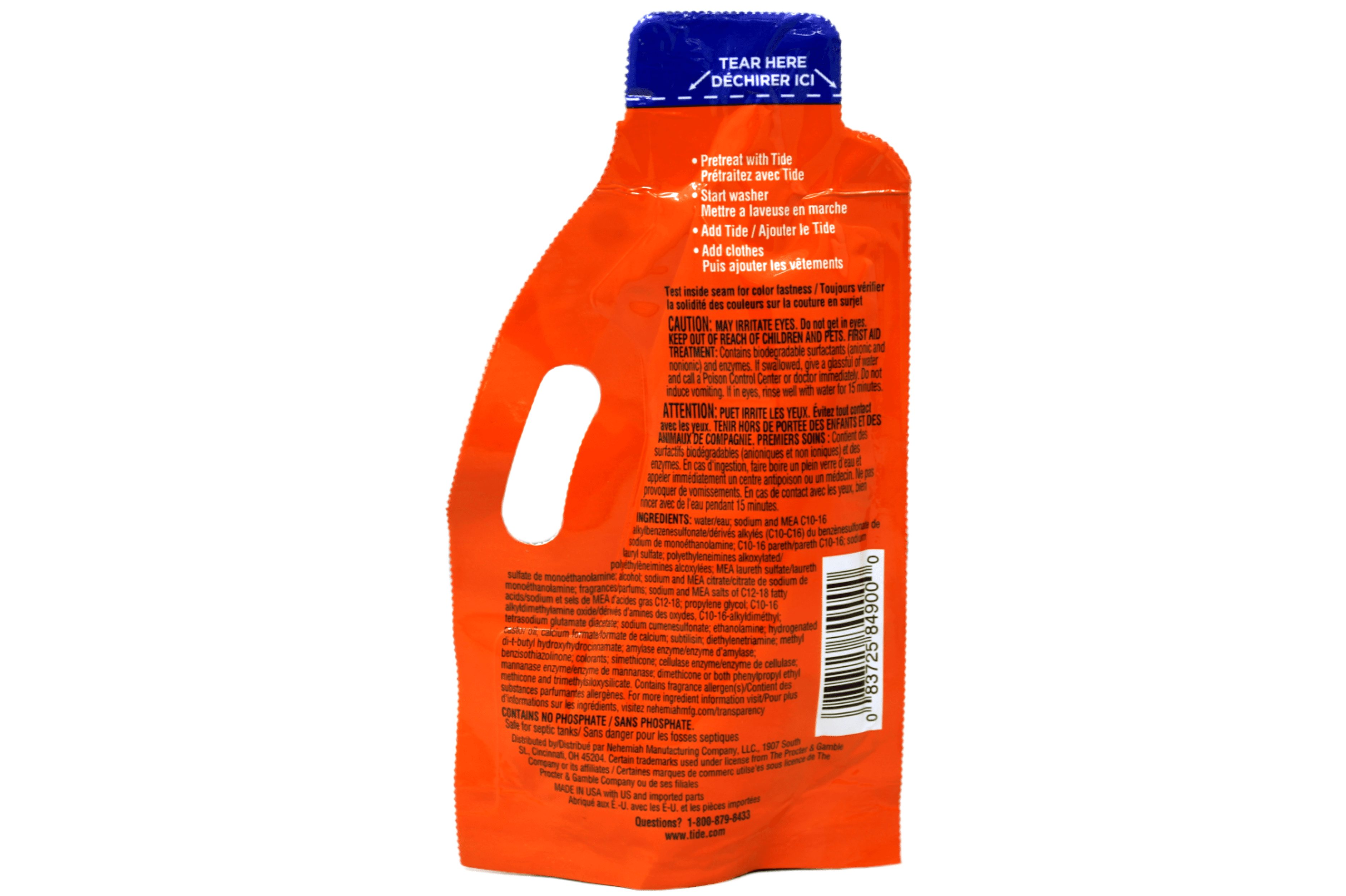 Tide Ultra Concentrated Laundry Detergent and Washing Soap, Travel Size, 1.31 fl oz