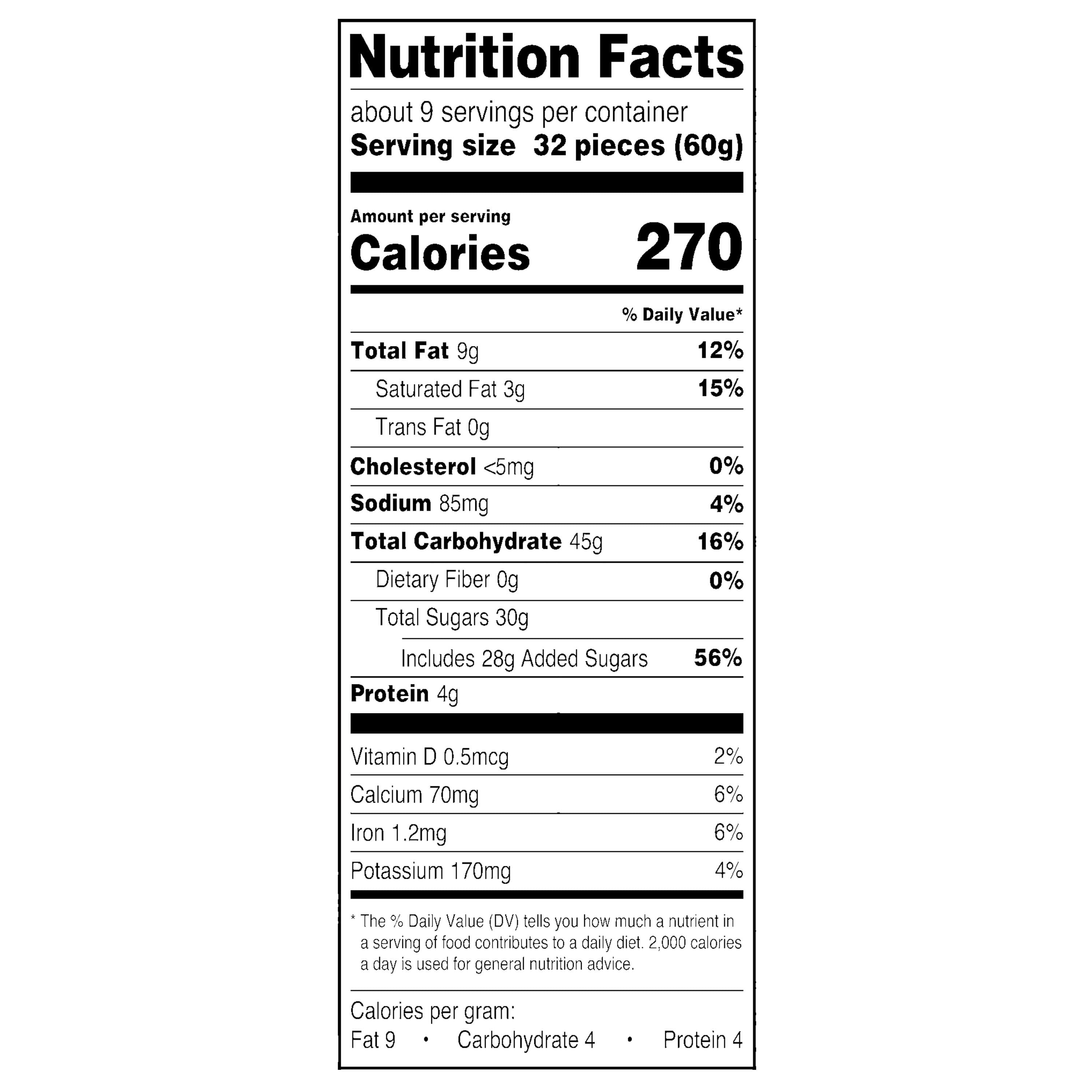 Great Value Crunchy Cinnamon Filled Cereal Bites, 18 oz