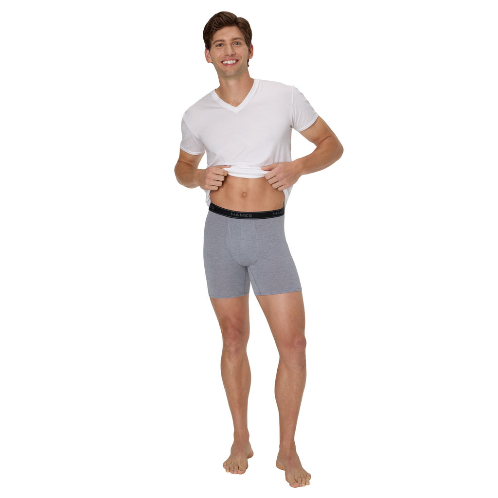 Hanes Mens Underwear Boxer Briefs, 3-Pack, Value Stretchy Boxer Brief Underwear for Men