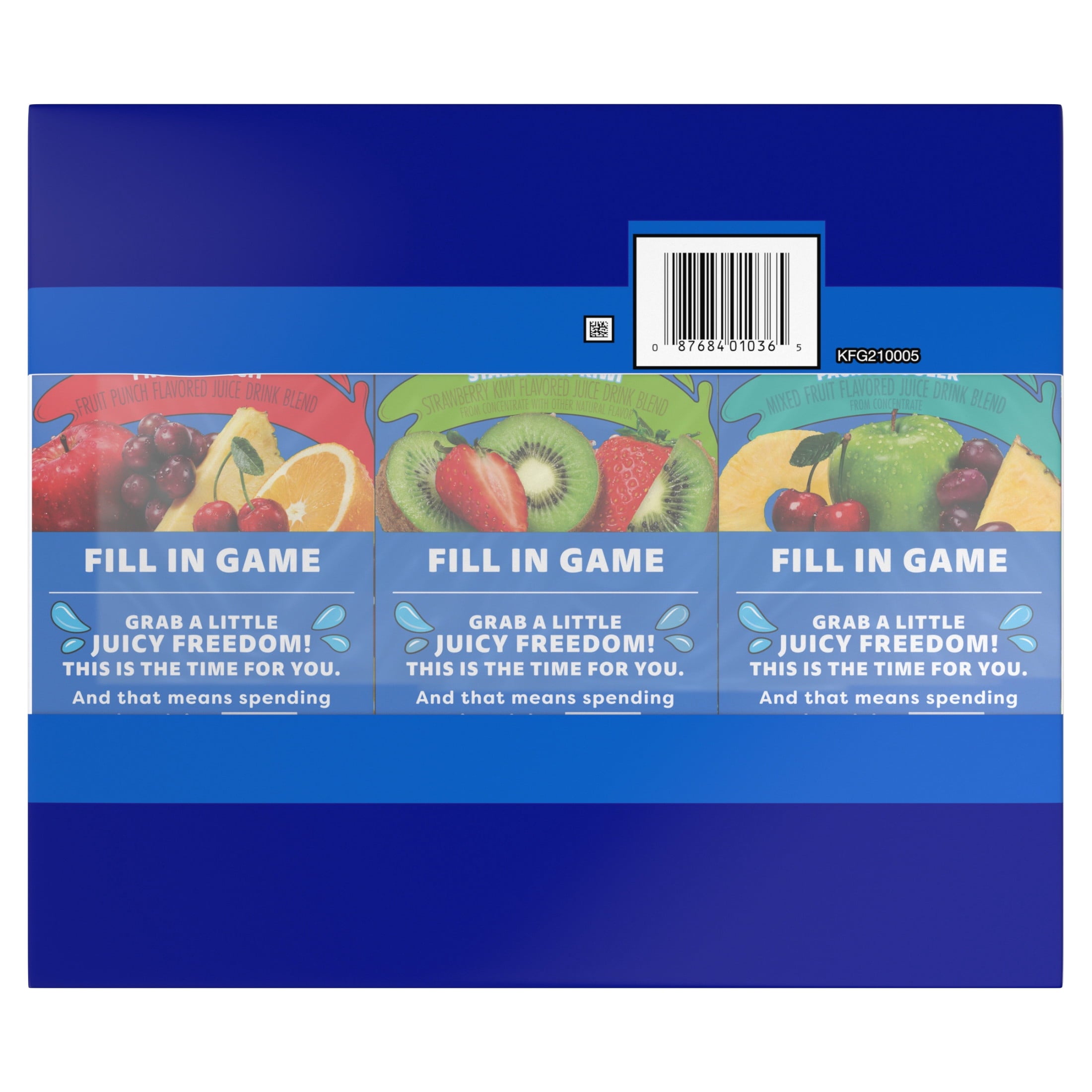 Capri Sun Flavored with Other Natural Flavor Juice Drink Blend, 30 Pouches, for School Lunches and On-the-Go Hydration, Fruit Punch, Strawberry Kiwi & Pacific Cooler, All Natural Ingredients, 6 fl oz