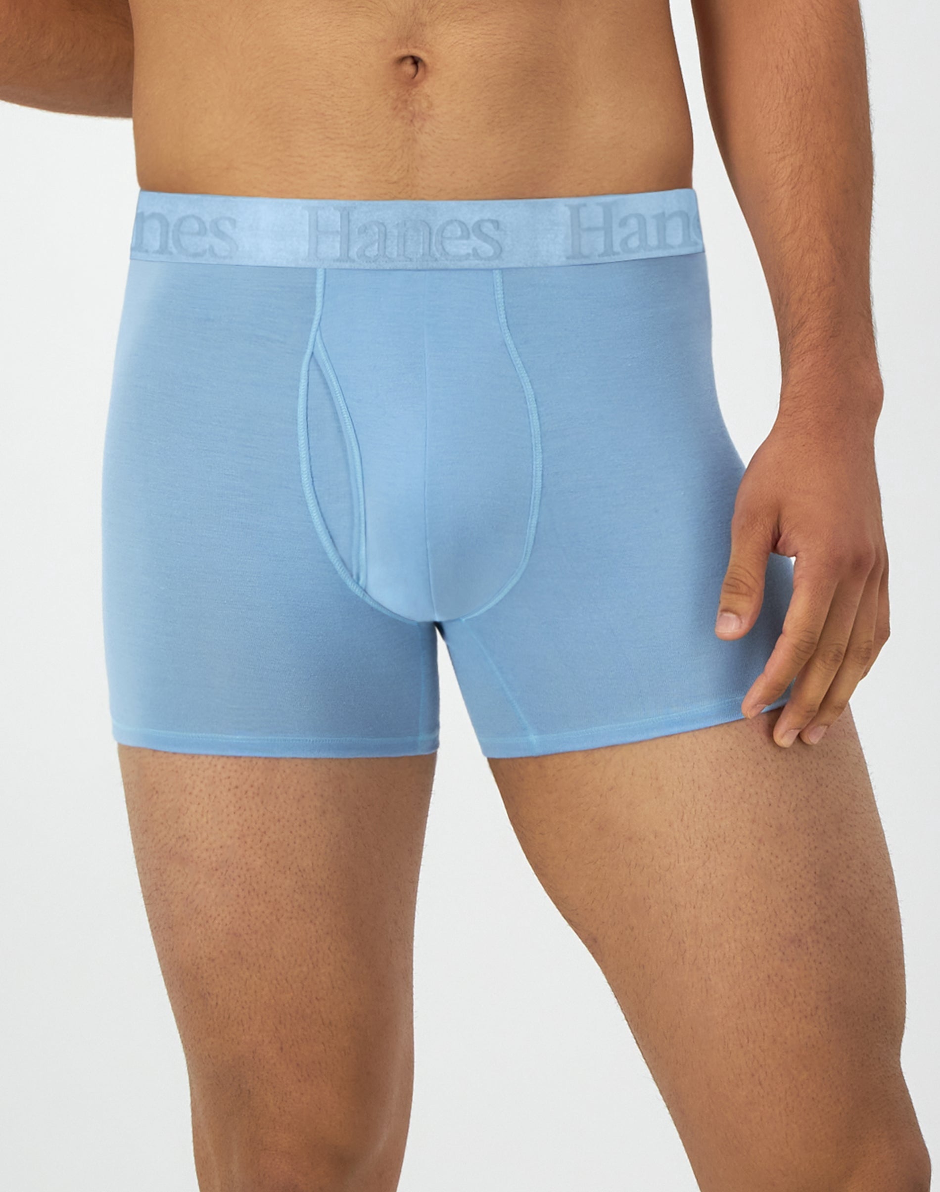 Hanes Originals Men's SuperSoft Boxer Brief Underwear Pack, Black/Grey/Print, 3-Pack