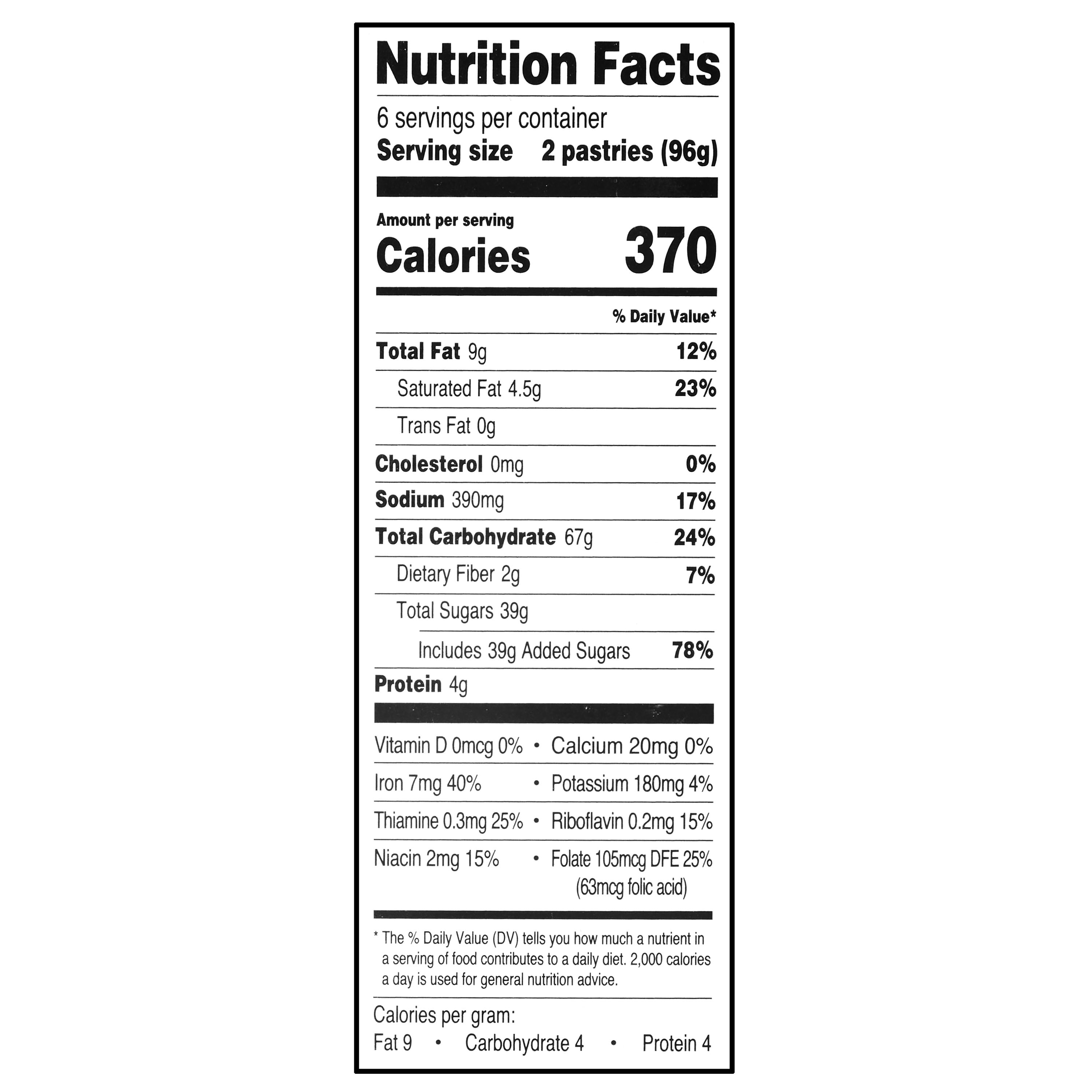 Great Value Frosted Cookies & Cream Toaster Pastries, 20.3 oz, 12 Count