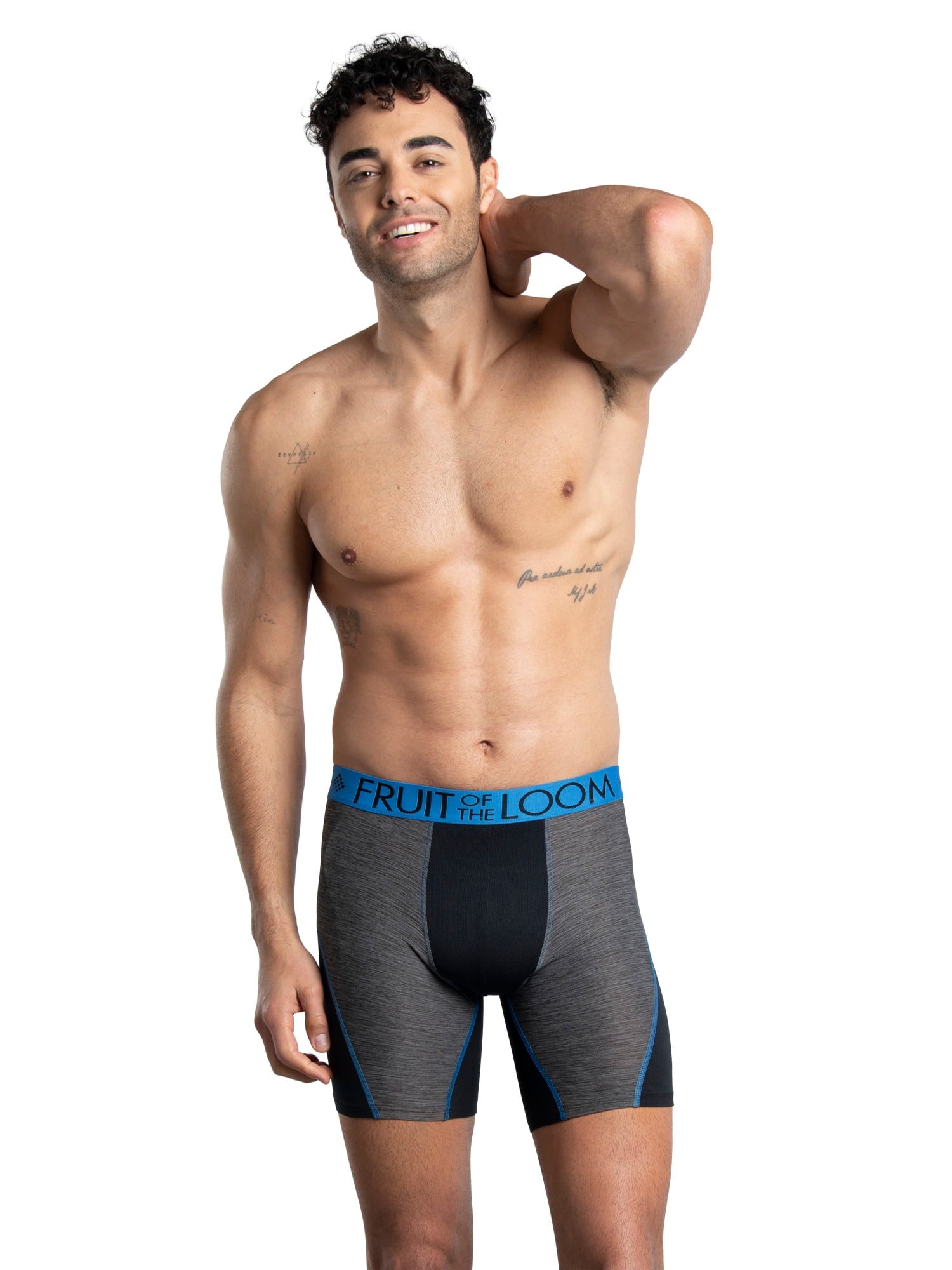 Fruit of the Loom Men's Breathable Cotton Micro-Mesh Boxer Briefs, 3-Pack