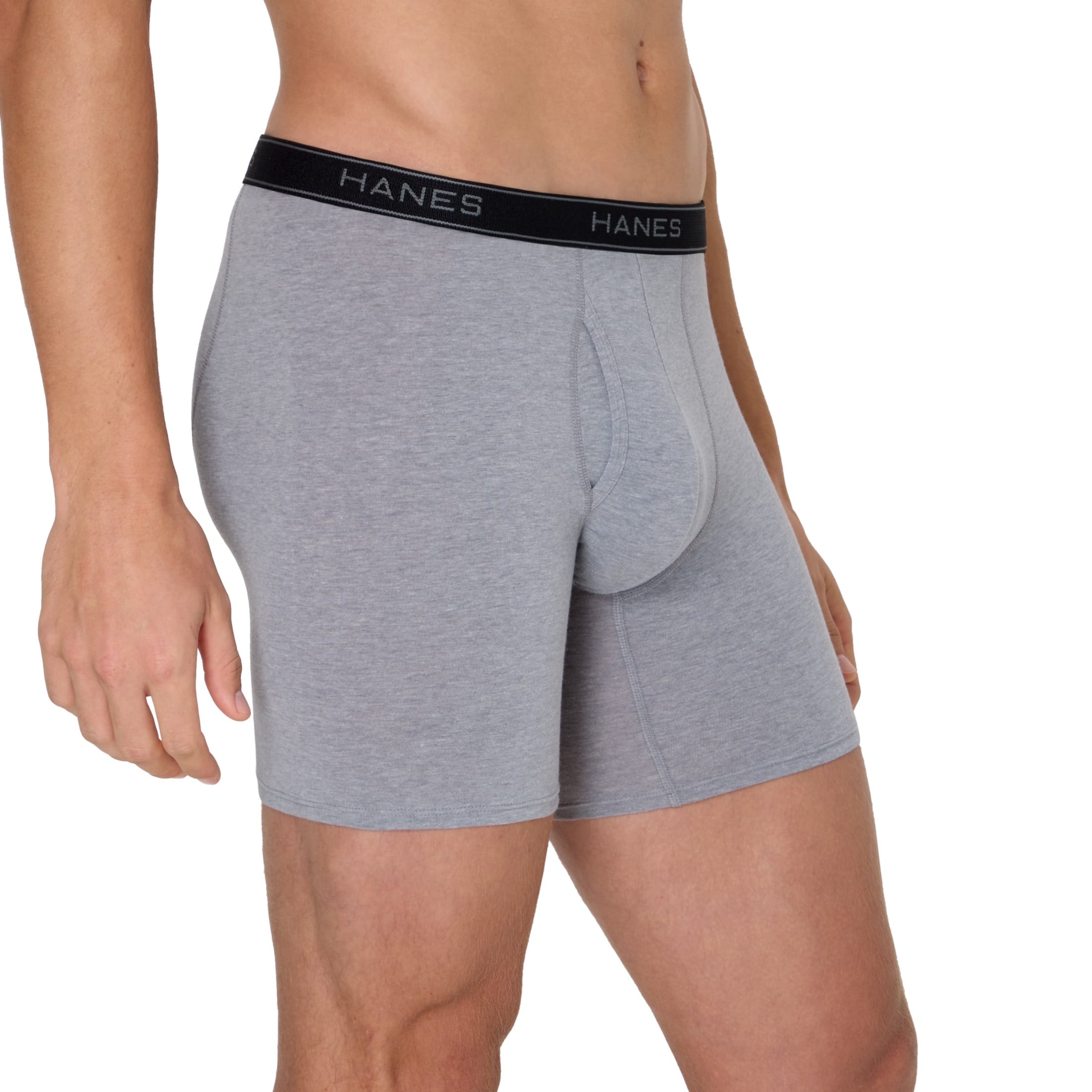 Hanes Mens Underwear Boxer Briefs, 3-Pack, Value Stretchy Boxer Brief Underwear for Men