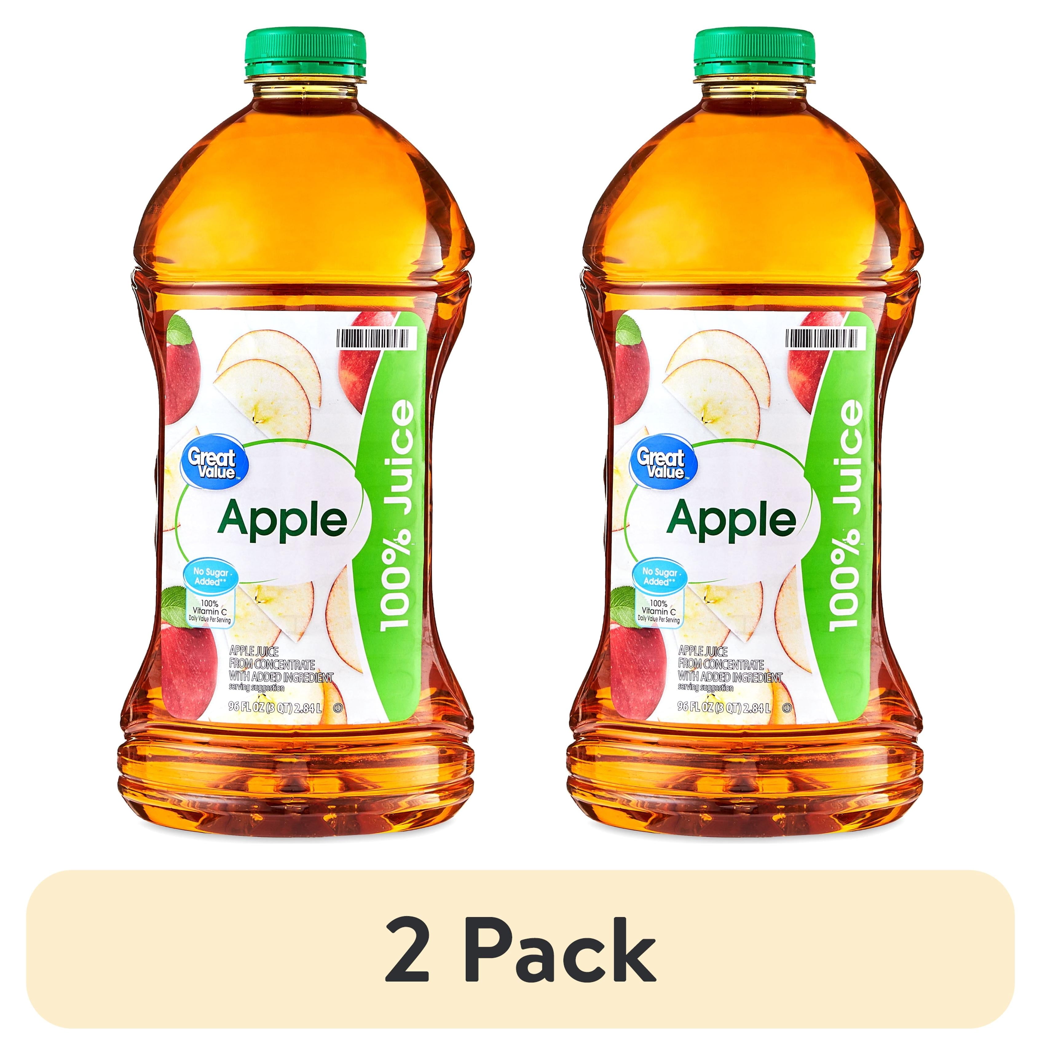 Great Value 100% Apple Juice, 96 fl oz