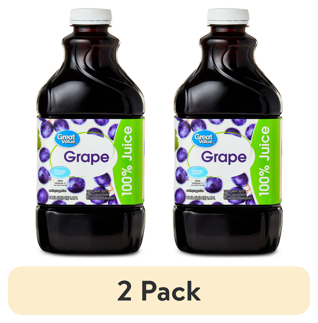 Great Value 100% Concord Grape Juice, 64 fl oz