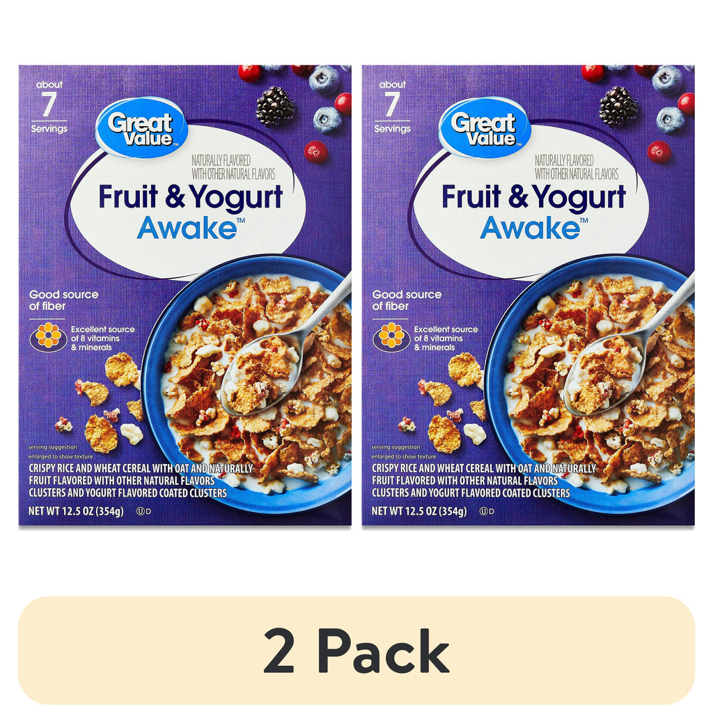 Great Value Fruit & Yogurt Clusters Awake Cereal, 12.5 oz
