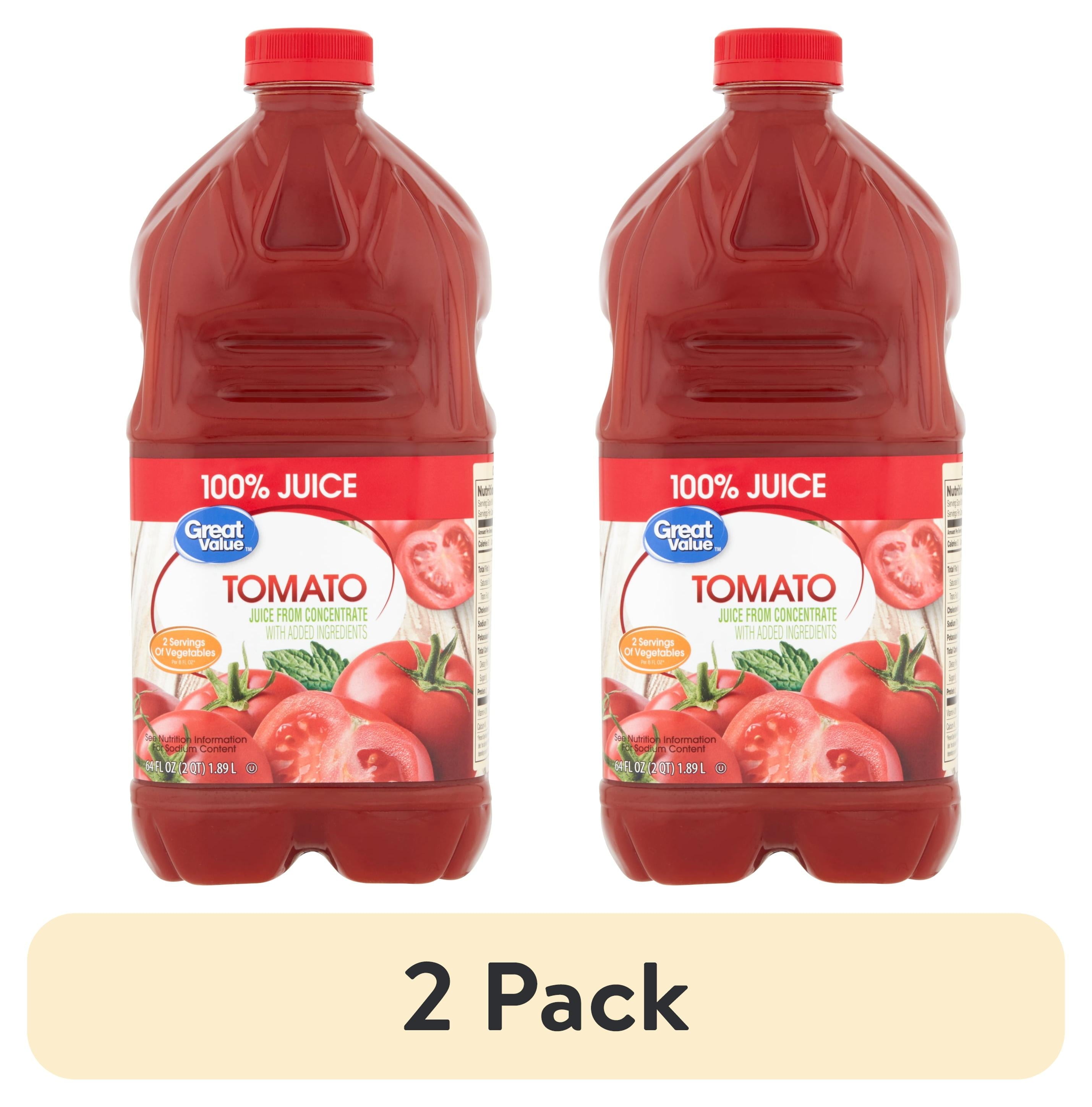 Great Value Tomato 100% Juice, 64 fl oz