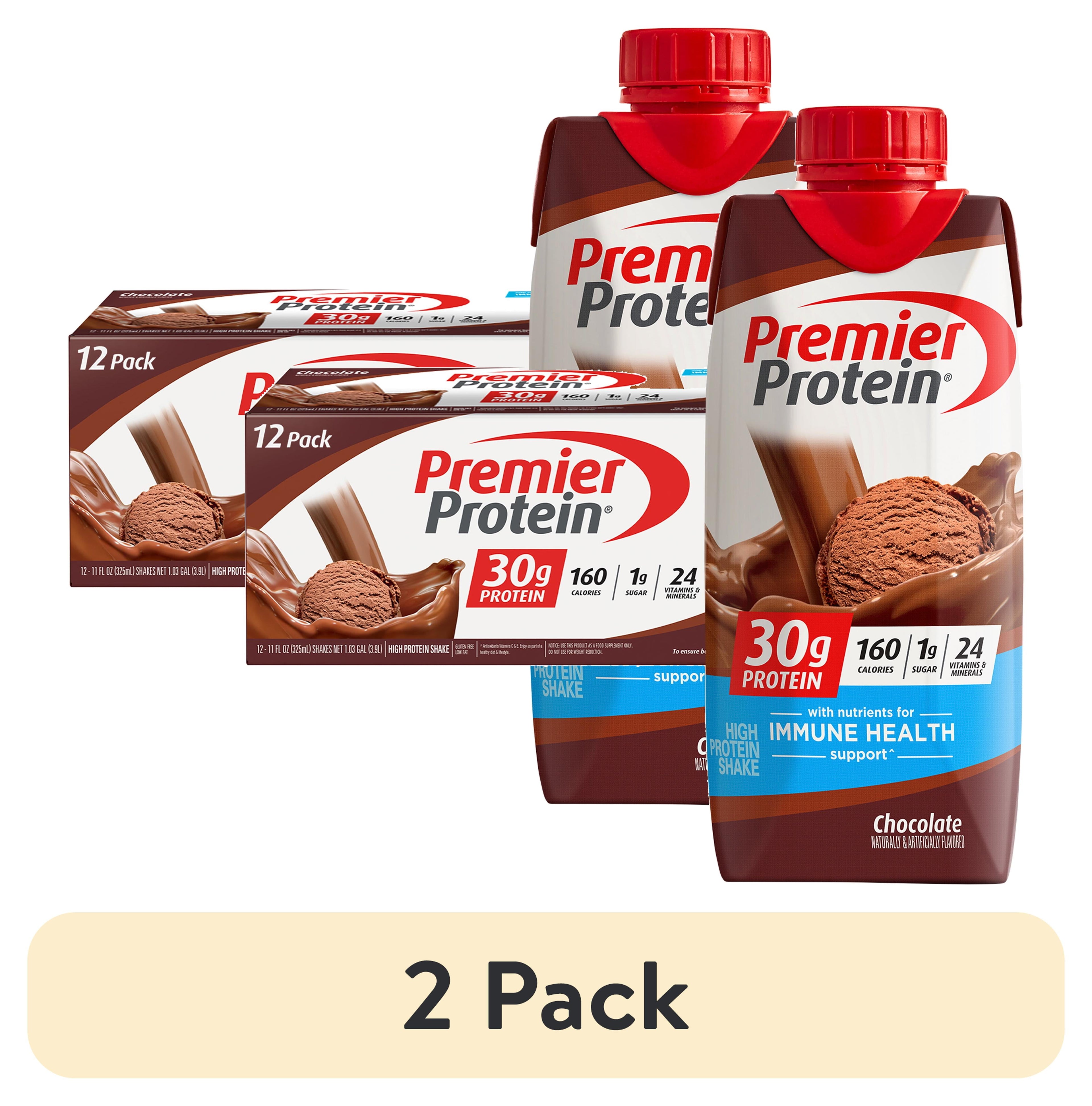 Premier Protein Shake, Chocolate, 30g Protein, 11 Fl Oz, 4 Ct