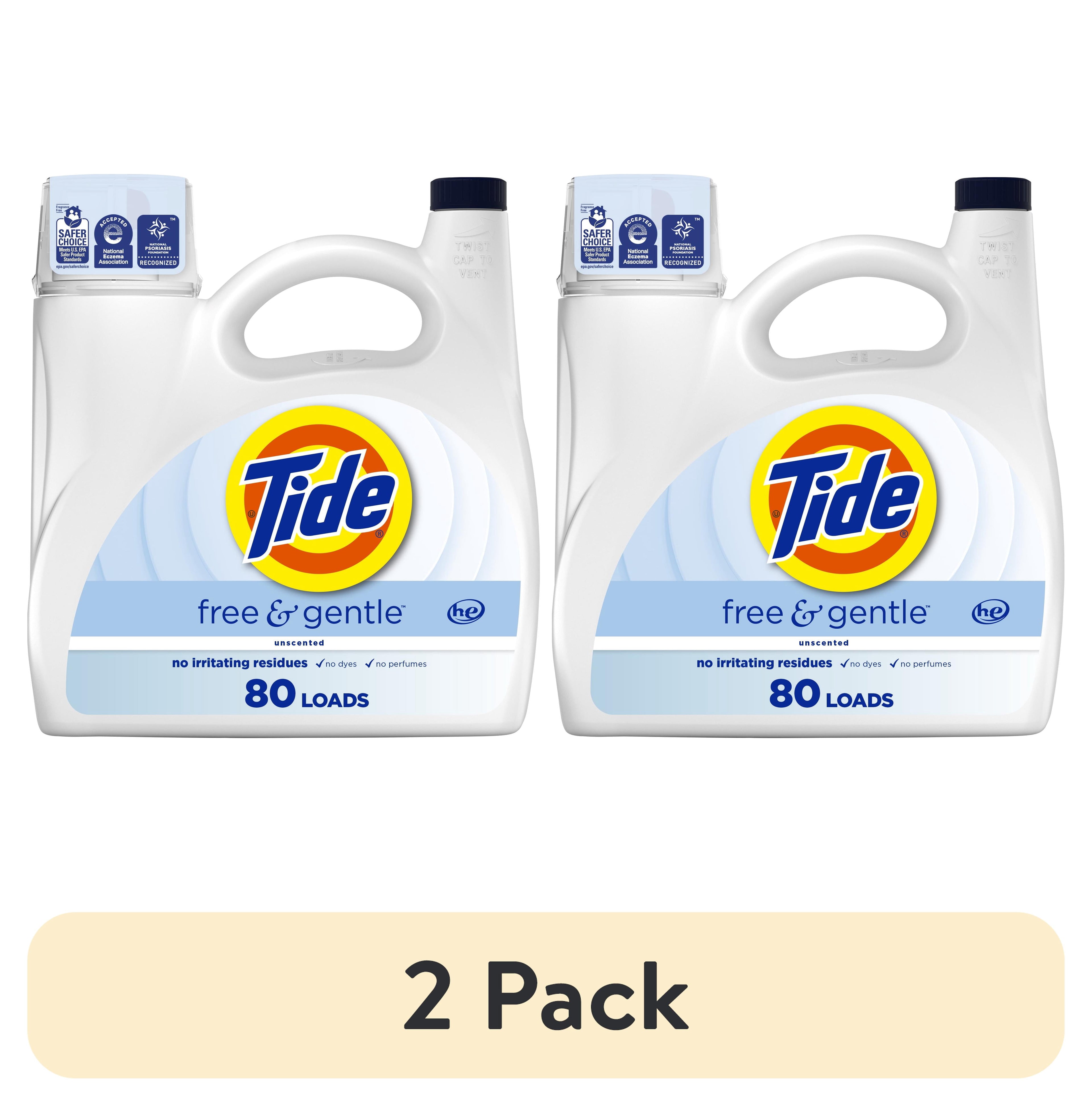 Tide Free & Gentle Laundry Detergent Liquid, 105 fl oz, 80 Loads