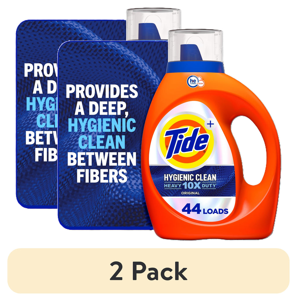 Tide Ultra Hygienic Clean Liquid Laundry Detergent, Original Scent, 63 fl oz, 44 Loads