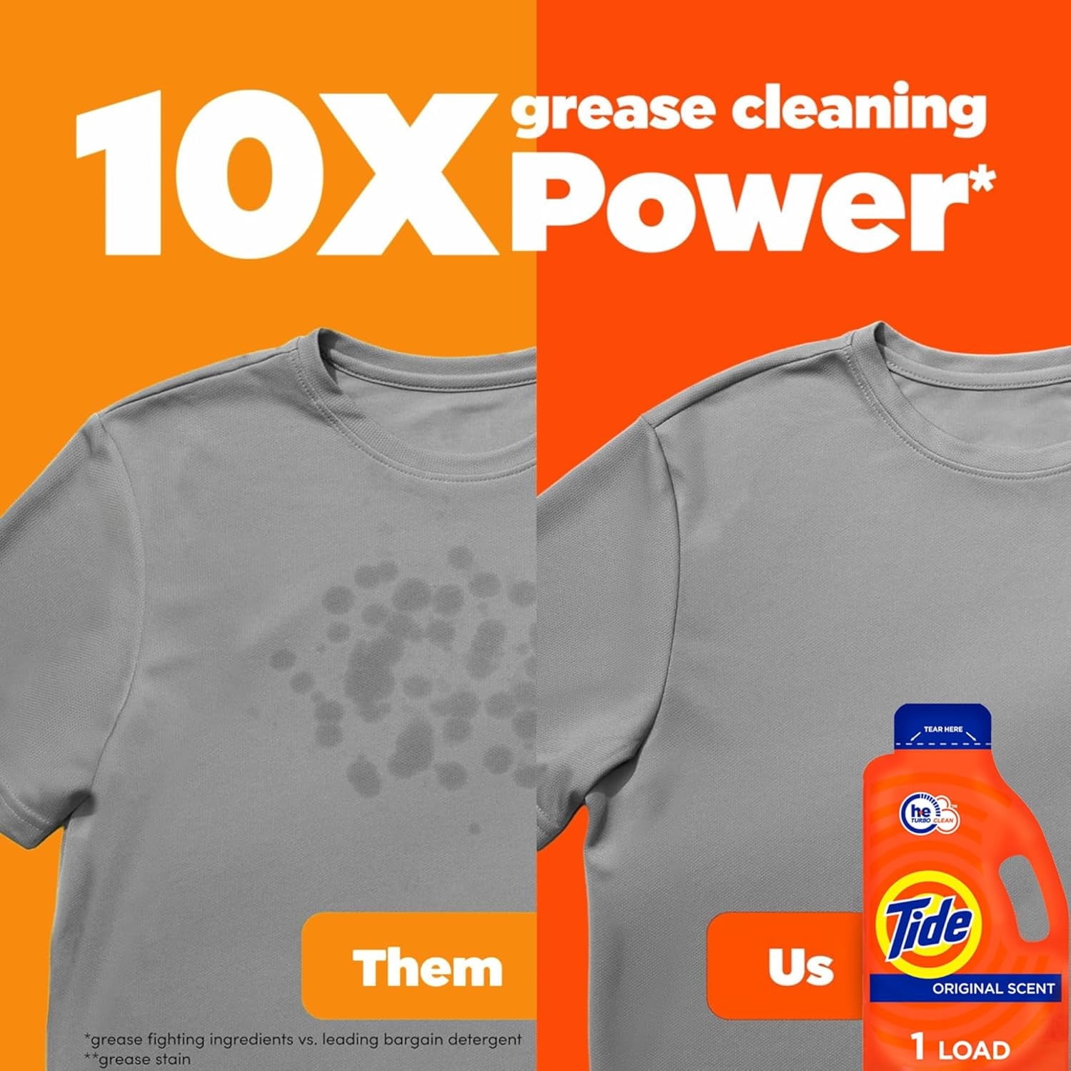 Tide Ultra Concentrated Laundry Detergent and Washing Soap, Travel Size, 1.31 fl oz