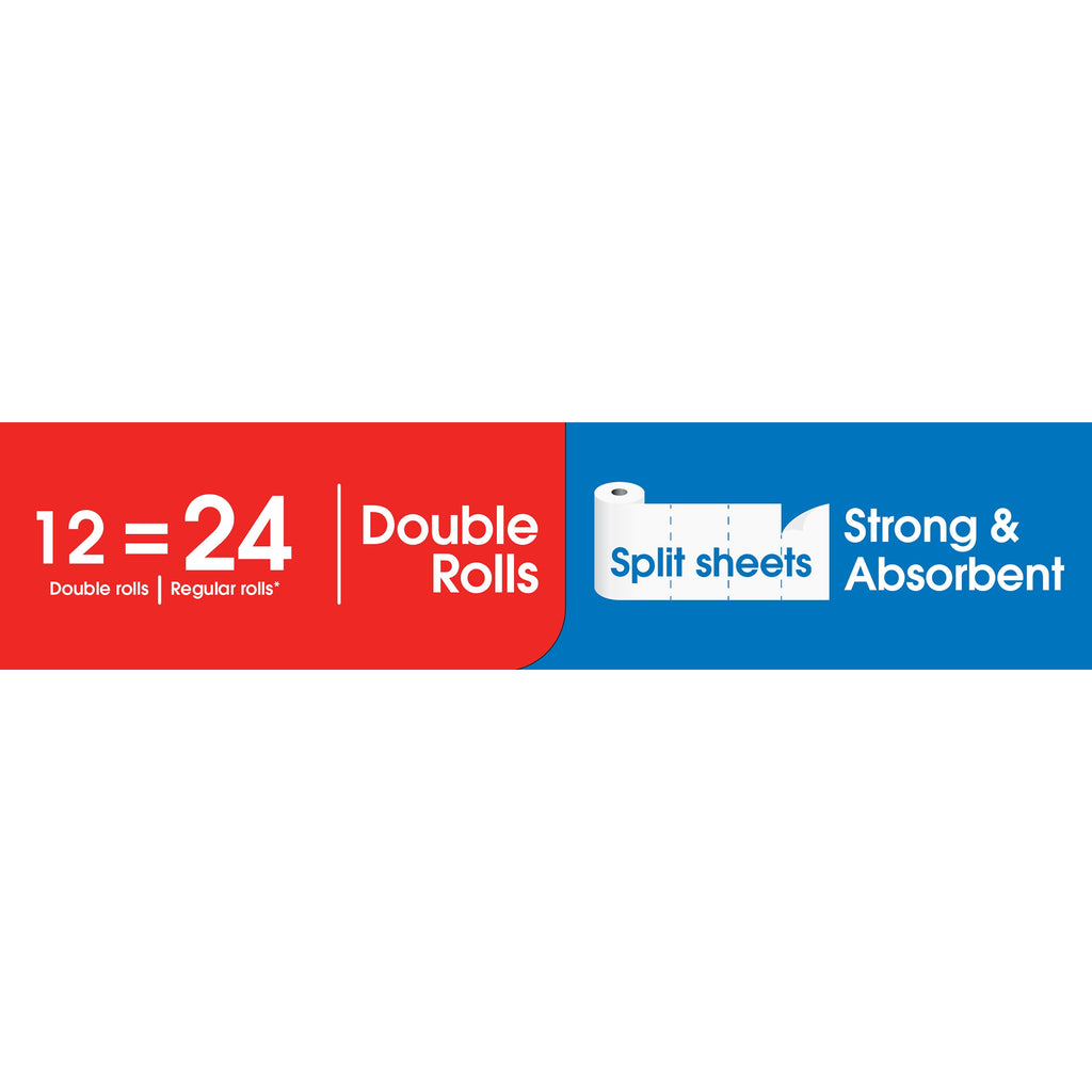Great Value Everyday Strong Paper Towels, 2 Double Rolls