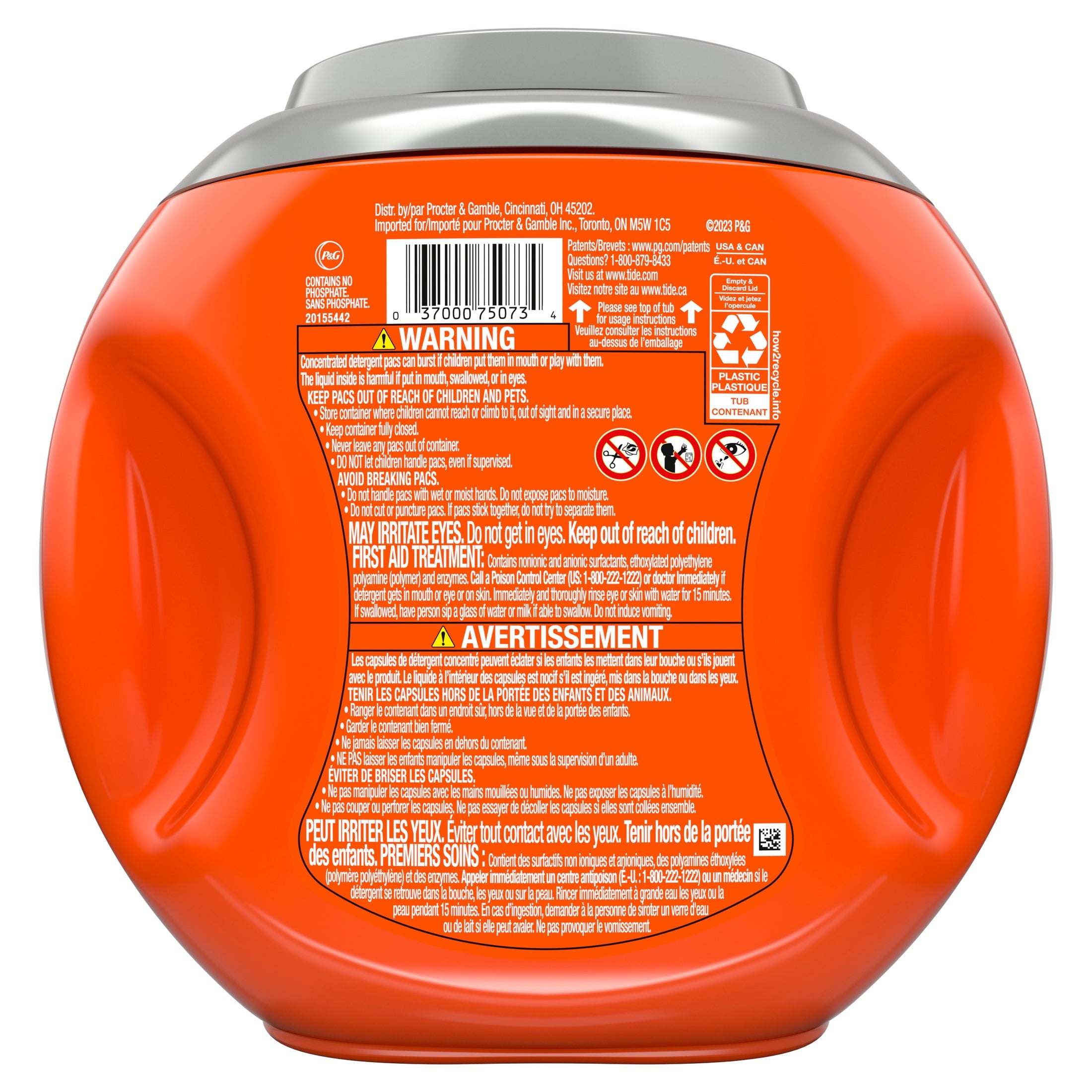 Tide PODS Laundry Detergent Soap Pacs, Ultra OXI, 32 Count