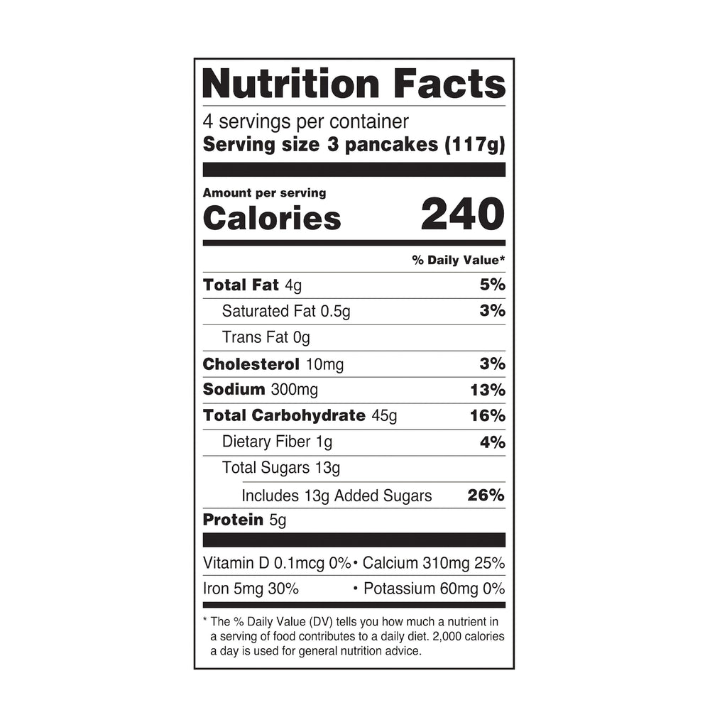Great Value Buttermilk Pancakes, 16.5 oz, 12 Count (Frozen)