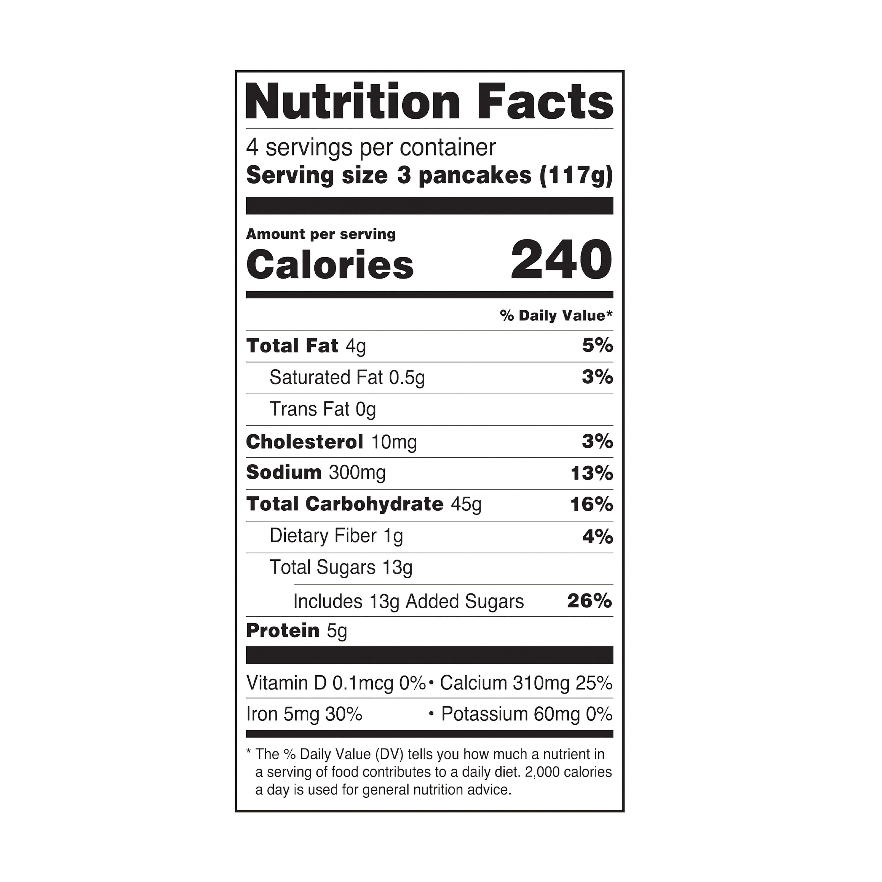Great Value Buttermilk Pancakes, 16.5 oz, 12 Count (Frozen)