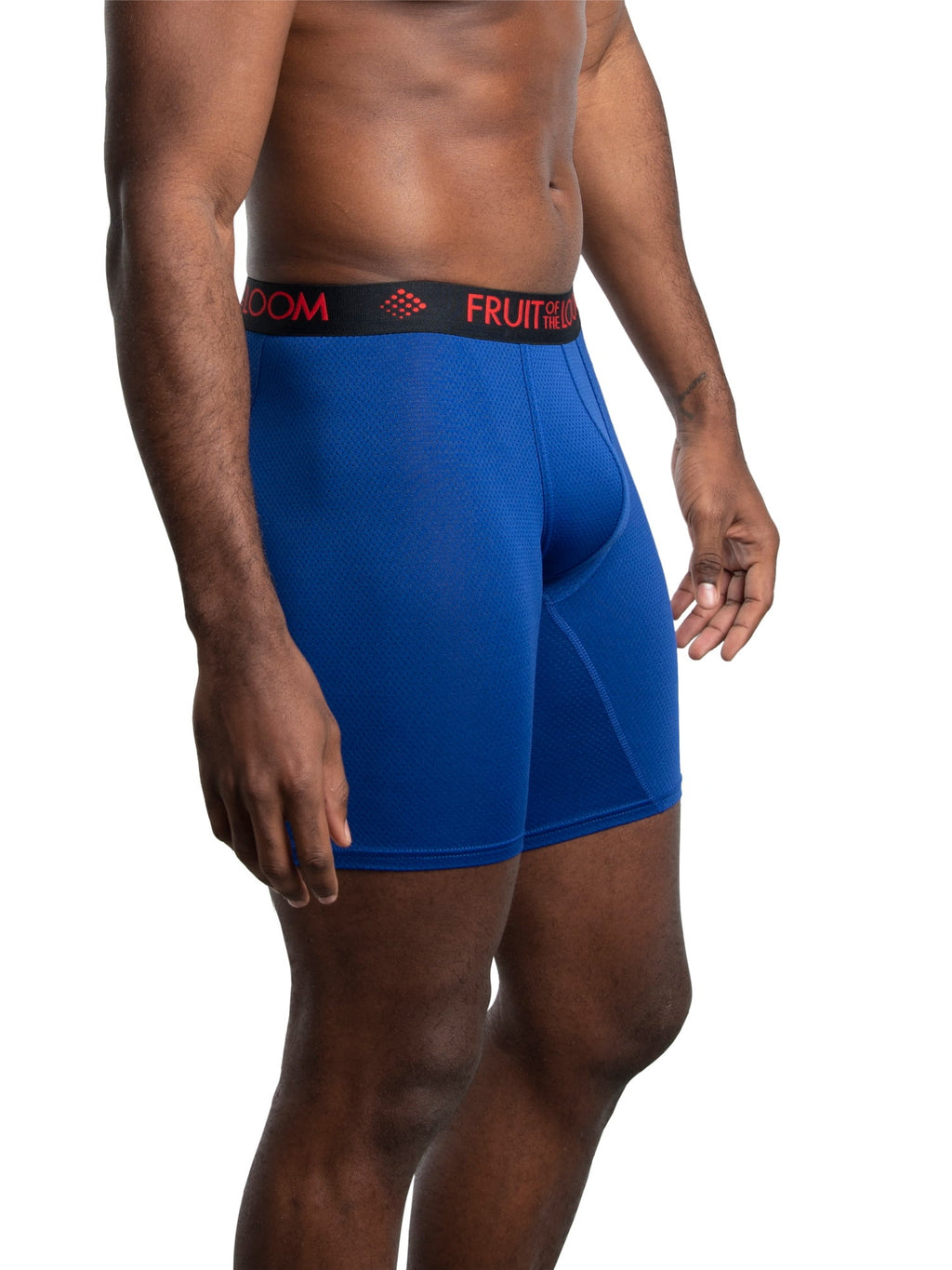 Fruit of the Loom Men's Breathable Cotton Micro-Mesh Boxer Briefs, 3-Pack