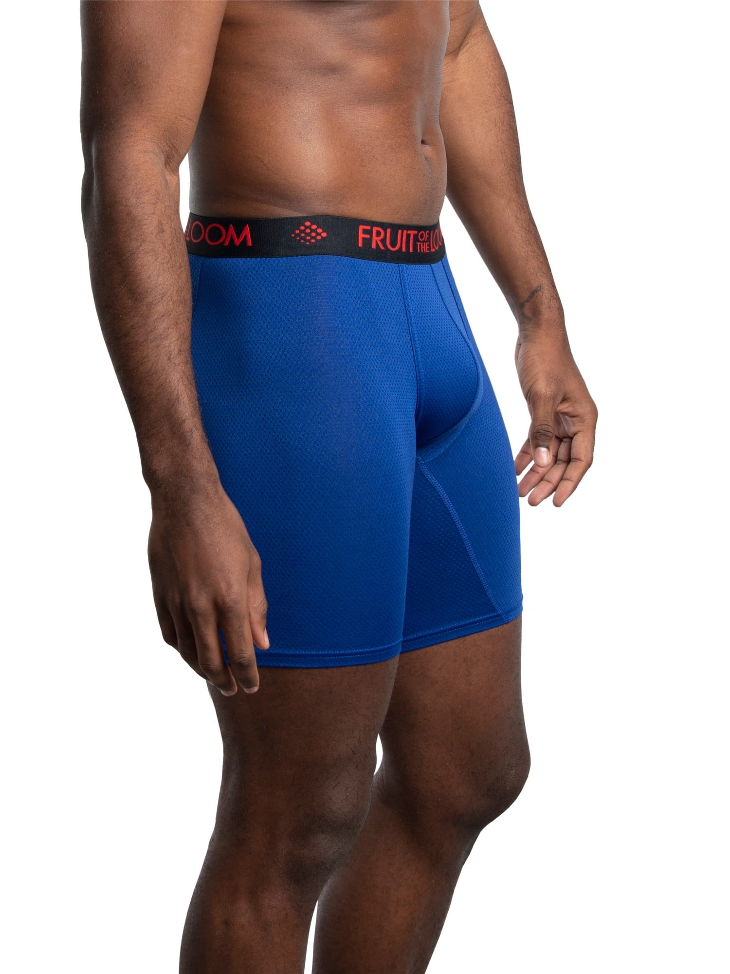 Fruit of the Loom Men's Breathable Cotton Micro-Mesh Boxer Briefs, 3-Pack
