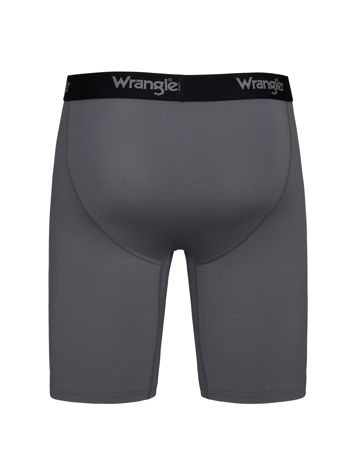 Wrangler Cool Carpenter 9" Boxer Briefs Men's Underwear, Large, Black/Duffle Green/Charcoal, 3-Pack