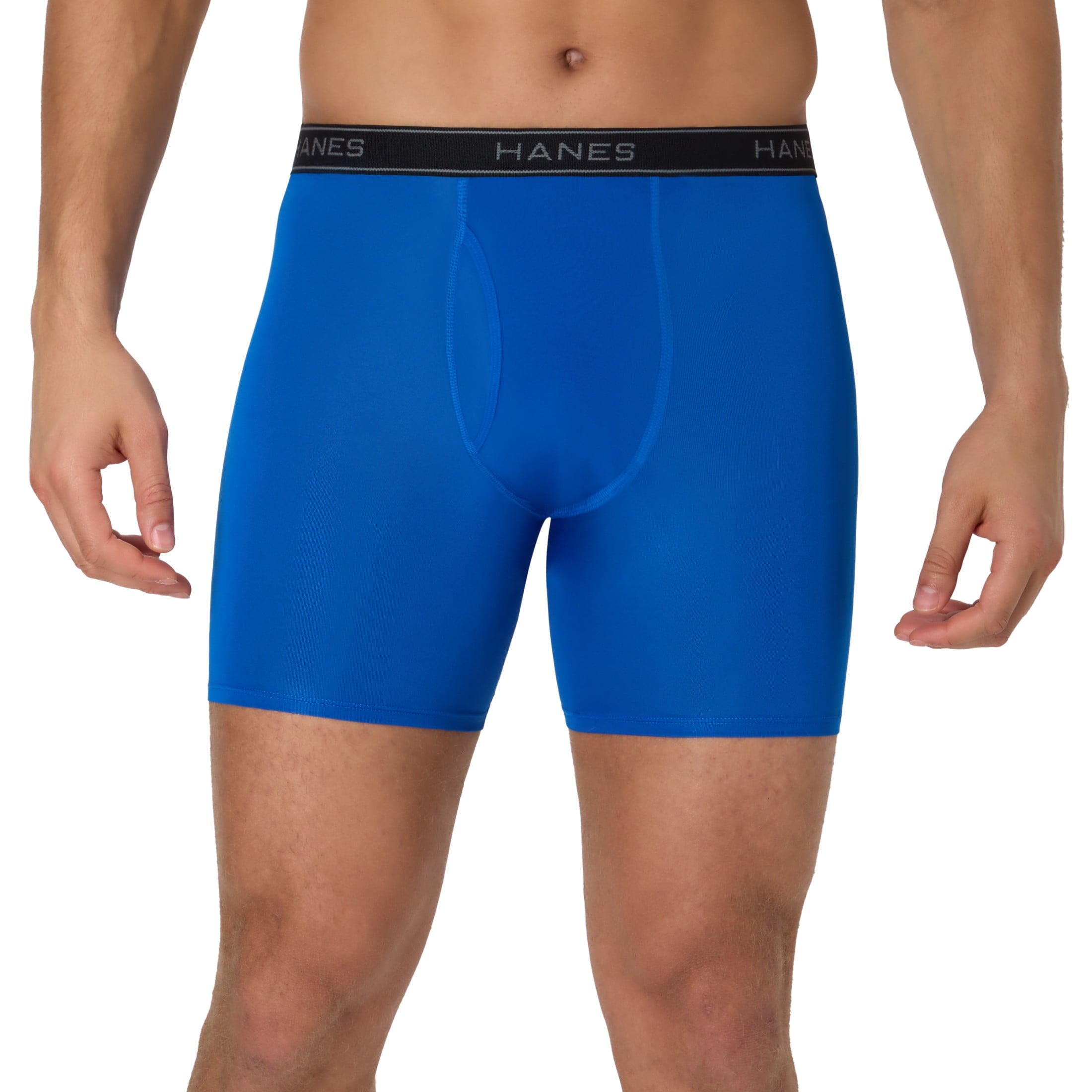 Hanes Mens Underwear Briefs, 3-Pack, Performance Stretch Boxer Brief Underwear, Moisture Wicking