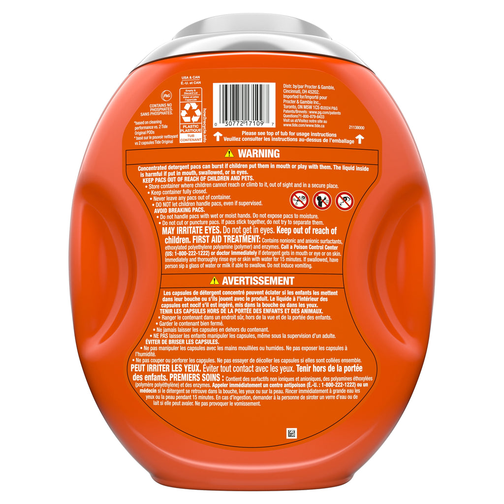 Tide Hygienic Clean Power PODS Laundry Detergent Pacs, Original Scent, 57 Count
